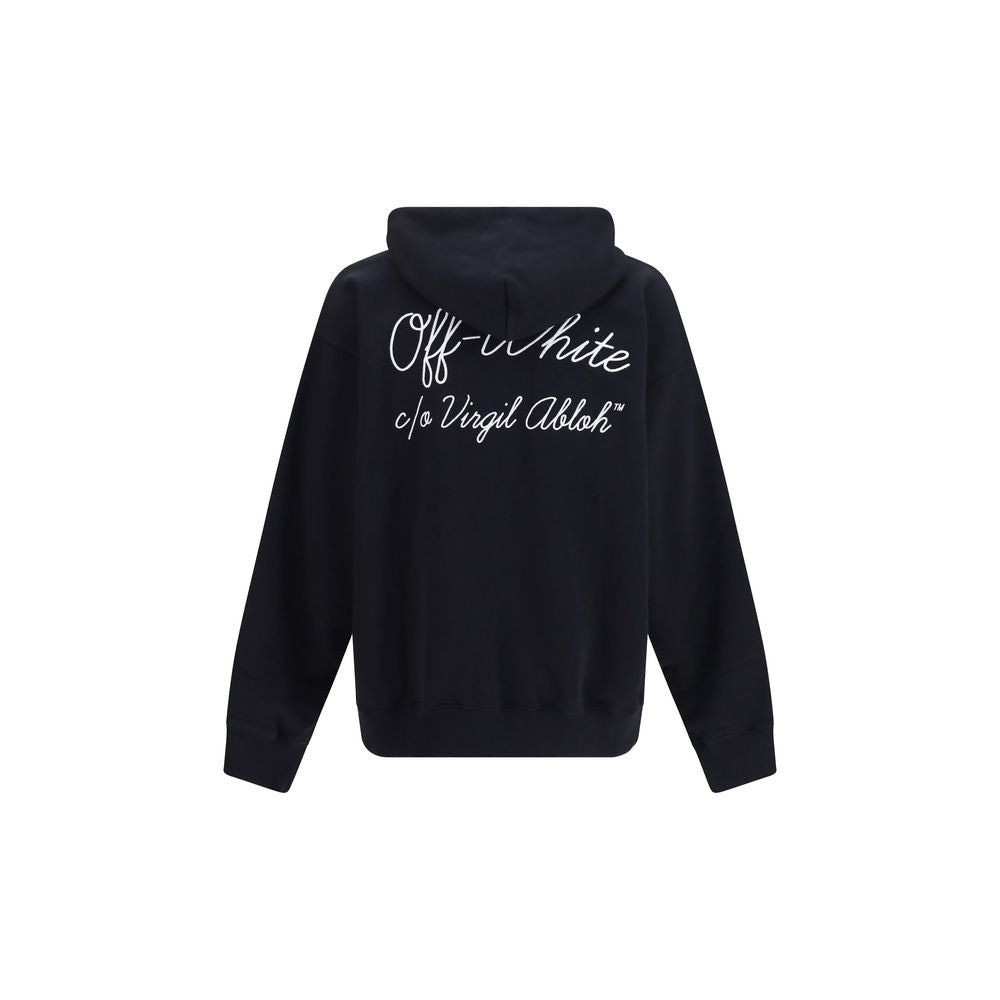 Off-White Schwarzer Baumwoll-Sweatshirt