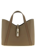 Furla Graue Kalbsleder-Tote Bag