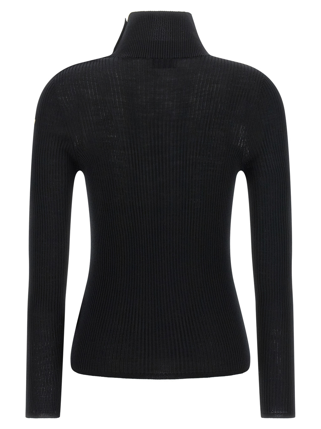Moncler Schwarzer Cardigan aus Schurwolle