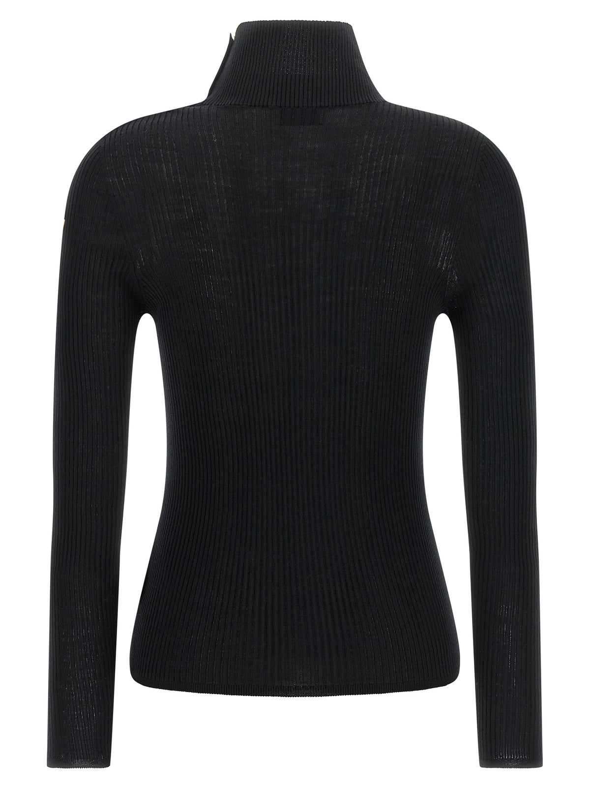 Moncler Schwarzer Cardigan aus Schurwolle