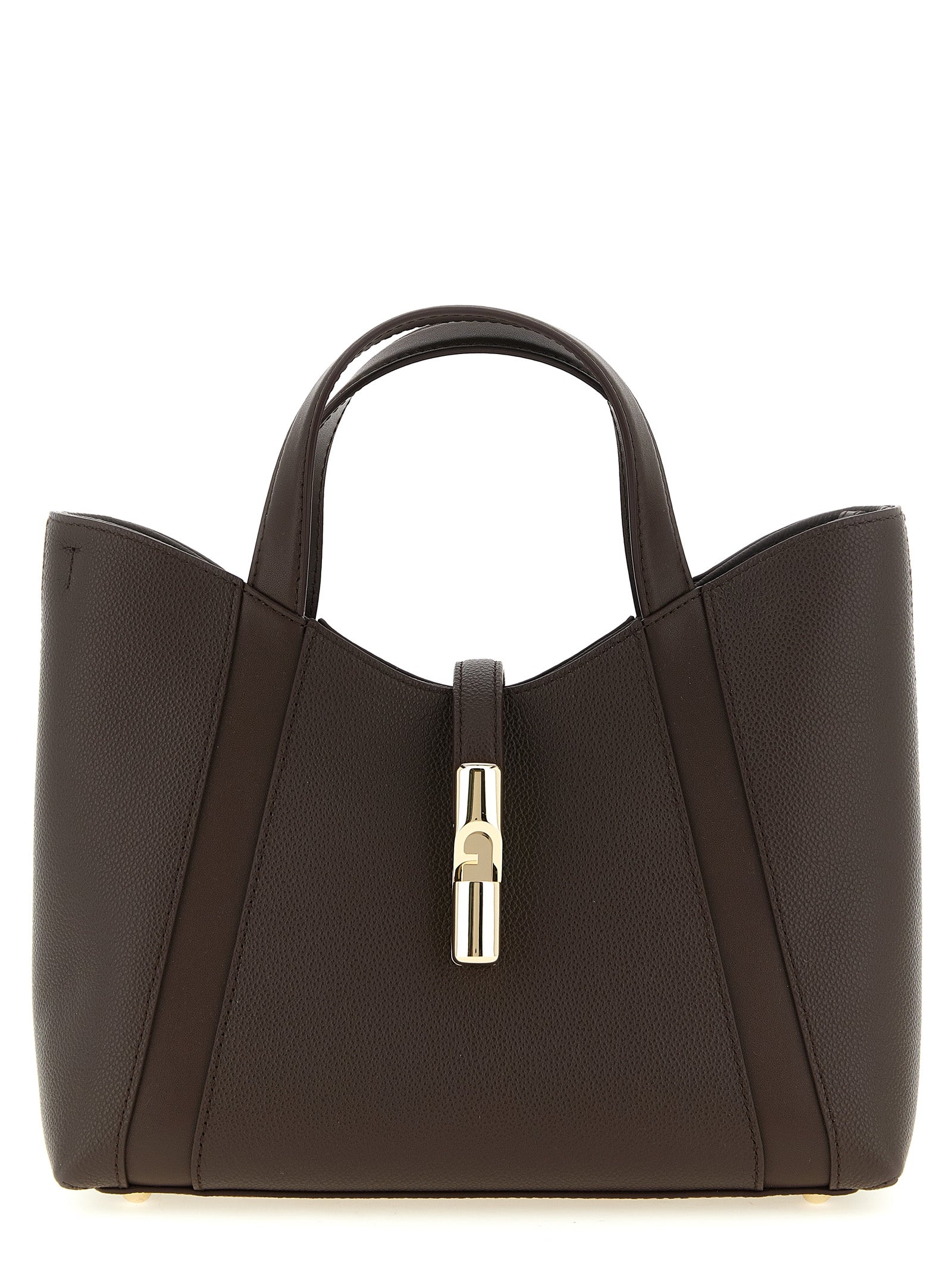 Furla Braune Kalbsleder-Tote Bag