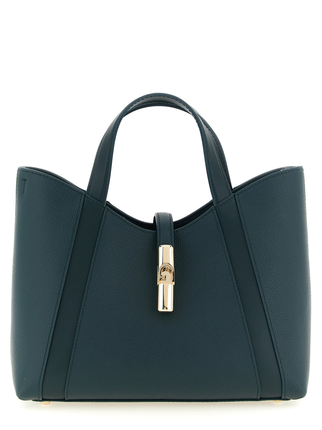 Furla Zweifarbige Kalbsleder-Tote Bag