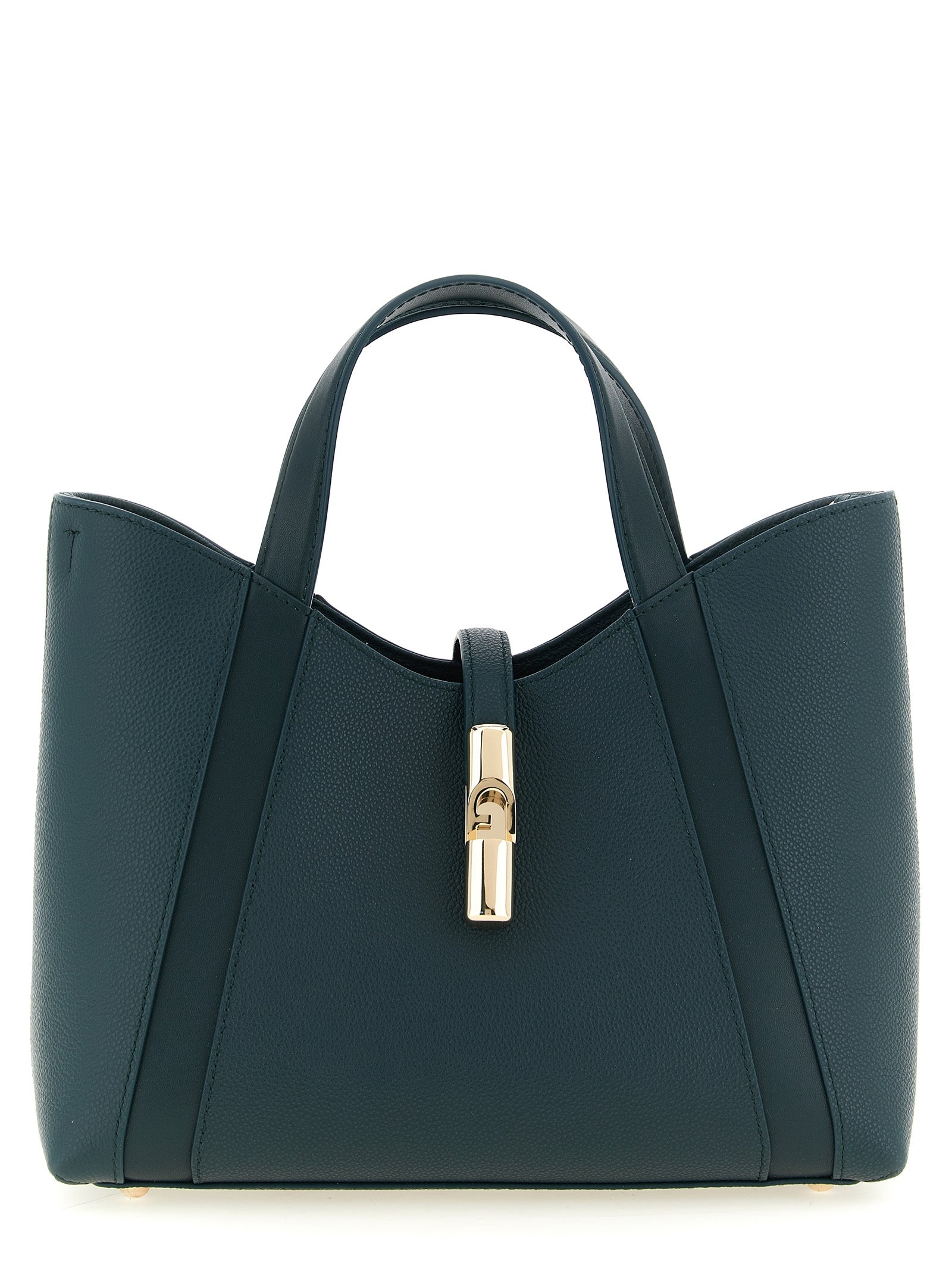 Furla Zweifarbige Kalbsleder-Tote Bag