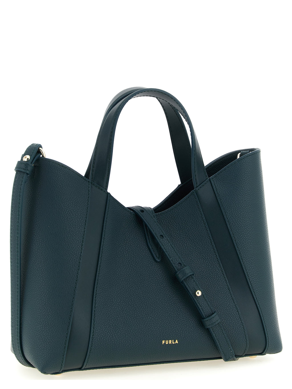 Furla Zweifarbige Kalbsleder-Tote Bag