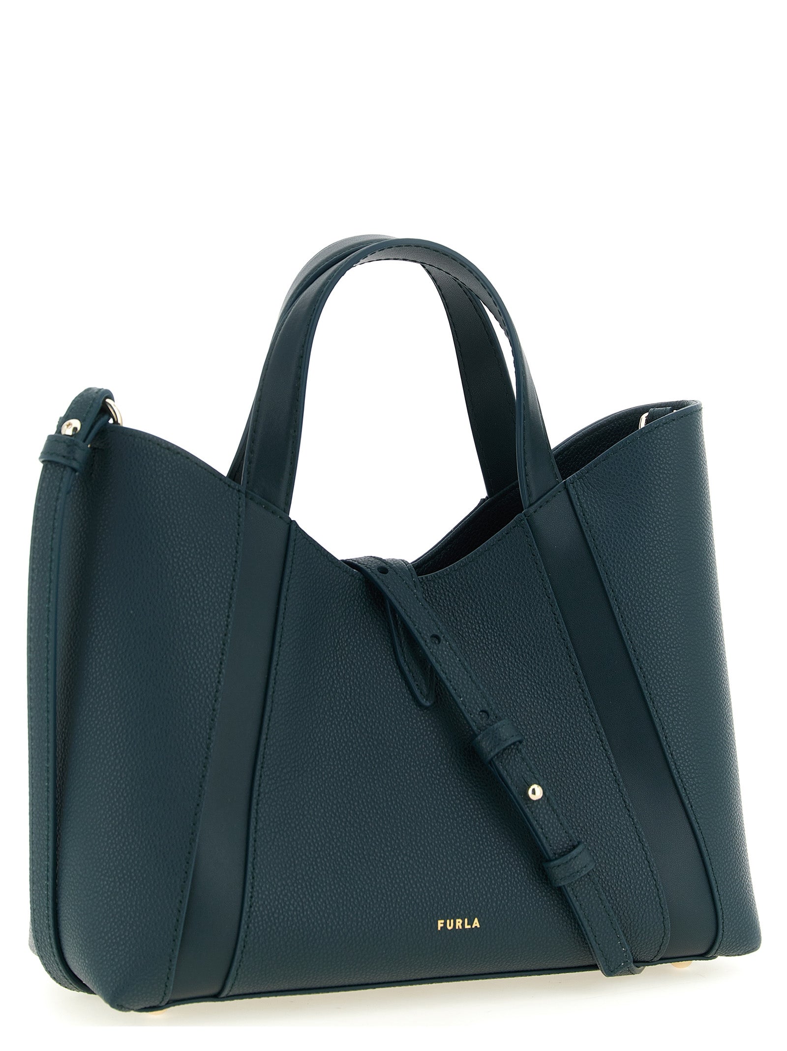 Furla Zweifarbige Kalbsleder-Tote Bag