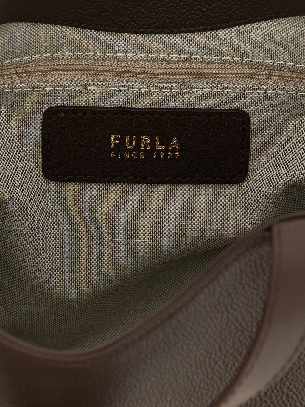 Furla Braune Kalbsleder-Tote Bag