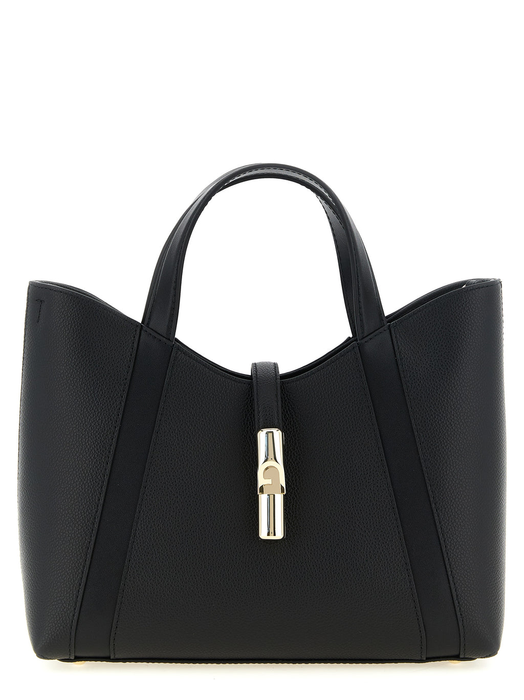 Furla Schwarze Kalbsleder-Tasche