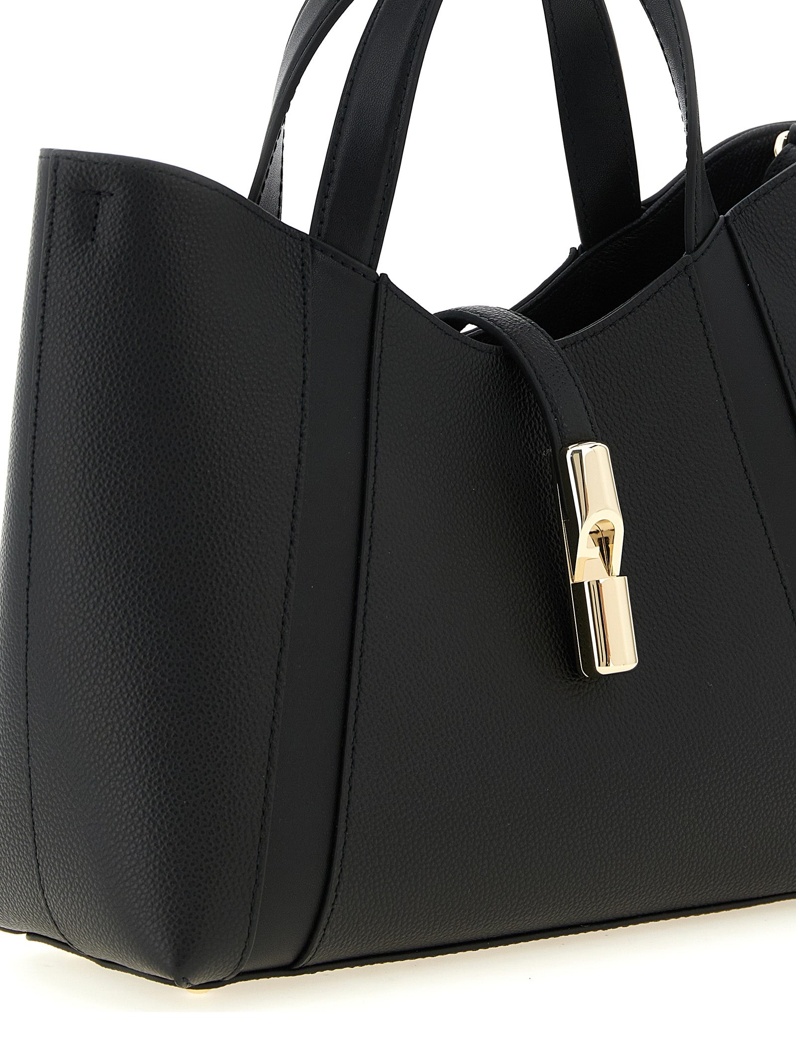 Furla Schwarze Kalbsleder-Tasche
