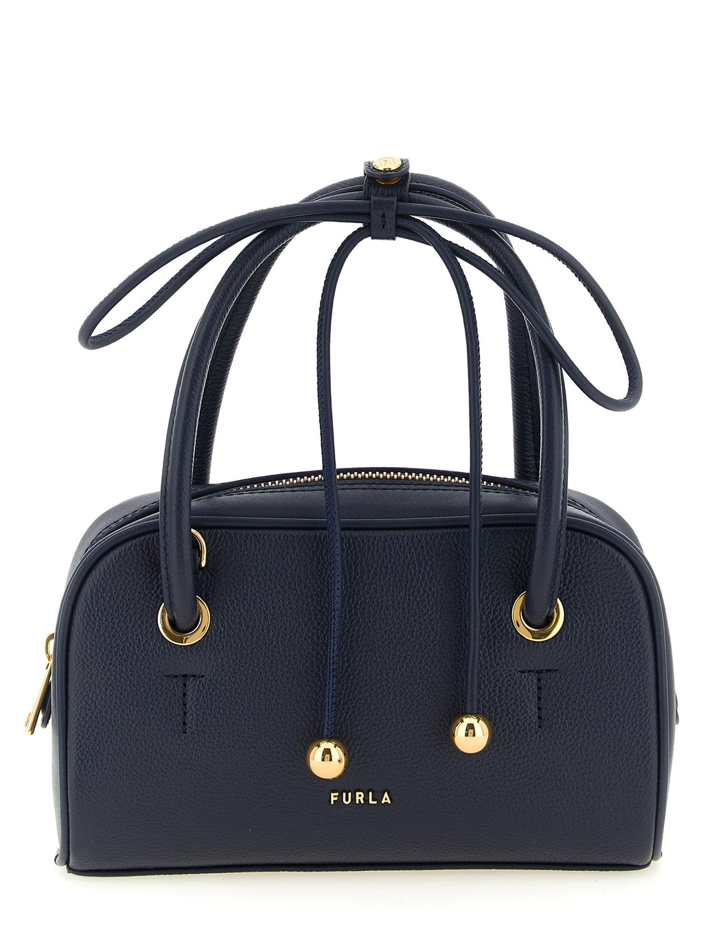 Furla Handtasche aus blauem Kalbsleder