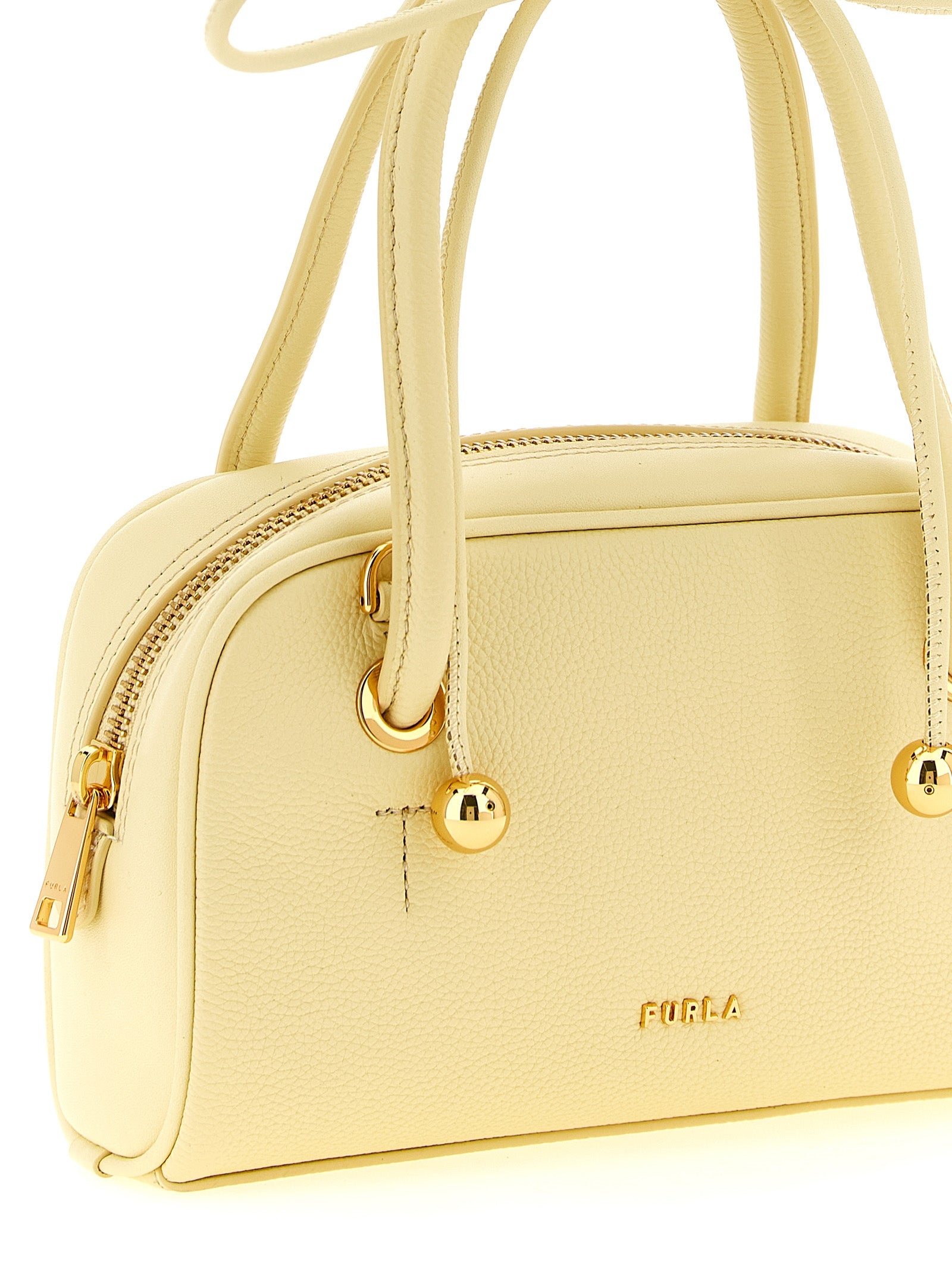 Furla Zweifarbige Kalbsleder-Handtasche