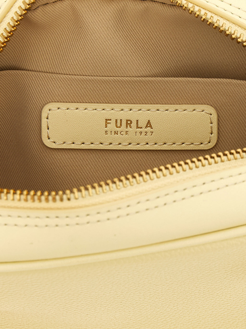 Furla Zweifarbige Kalbsleder-Handtasche