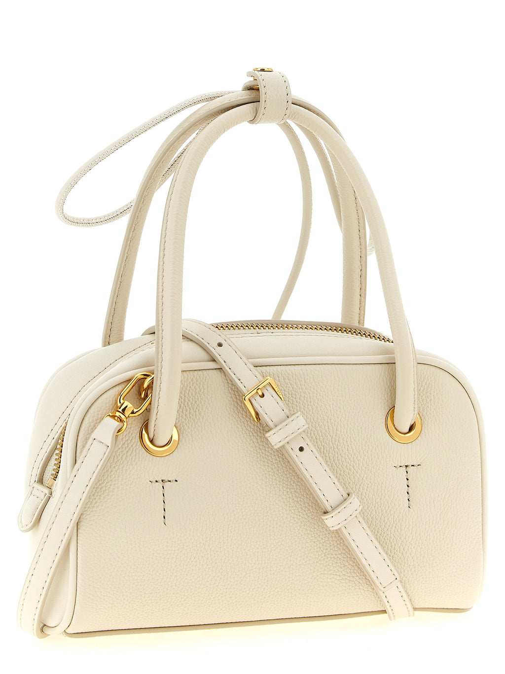 Furla Weiße Kalbsleder-Handtasche