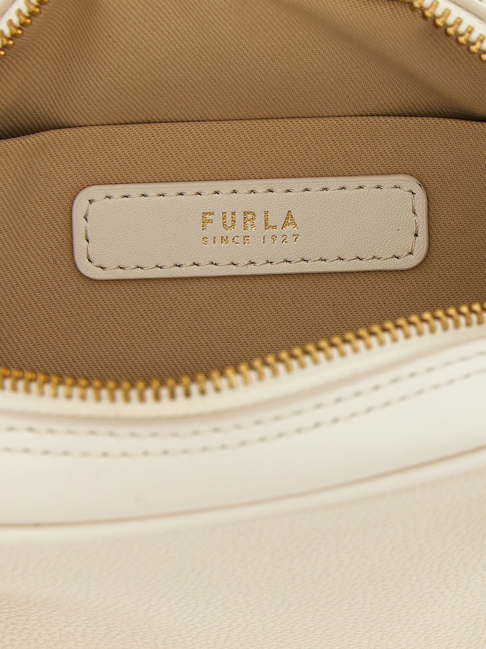 Furla Weiße Kalbsleder-Handtasche