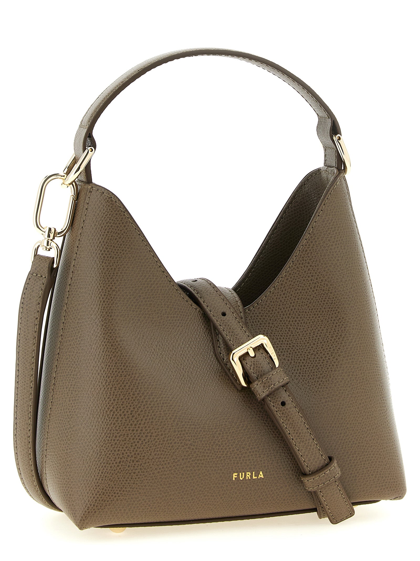 Furla Zweifarbige Kalbsleder-Handtasche