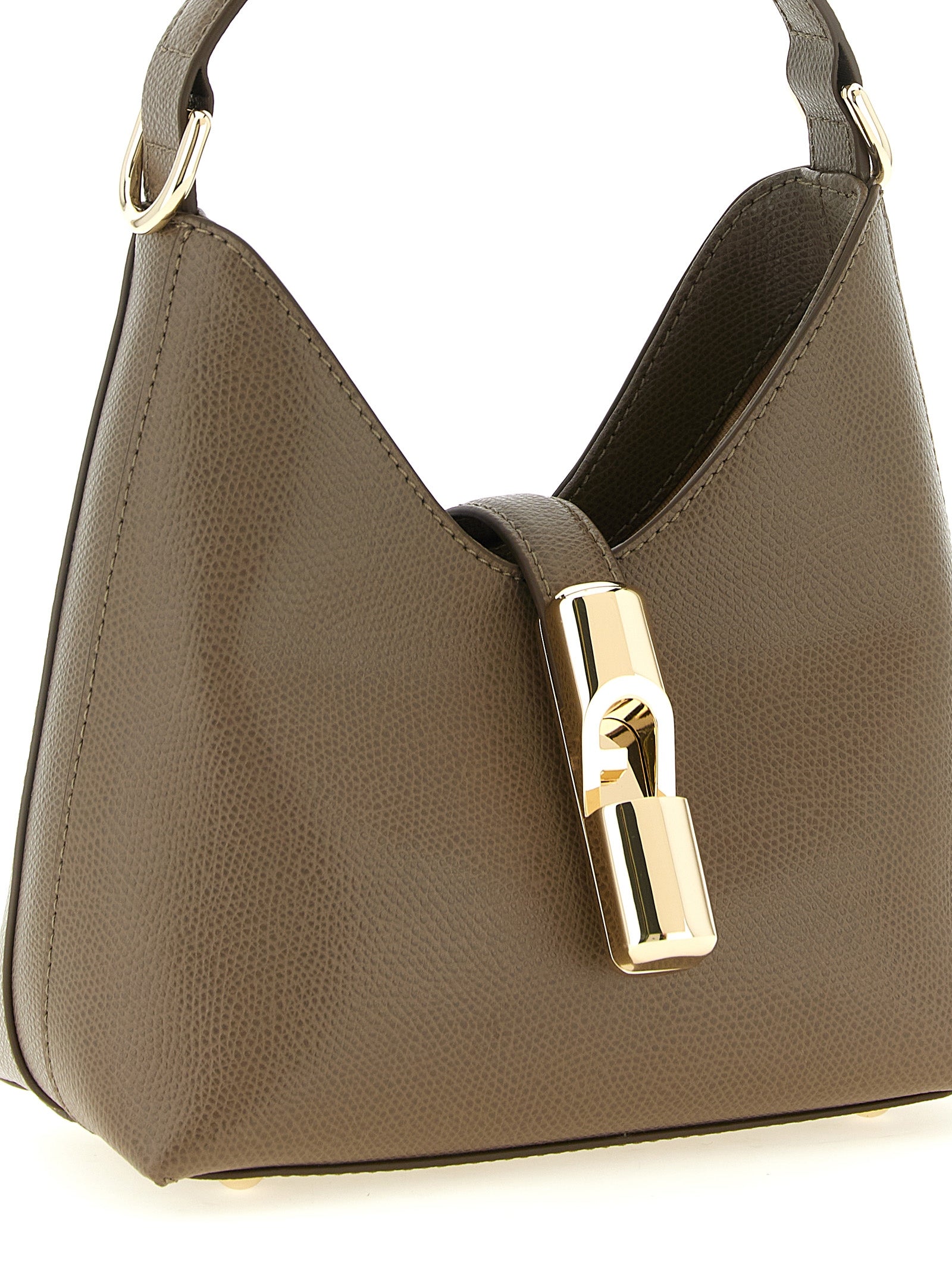 Furla Zweifarbige Kalbsleder-Handtasche