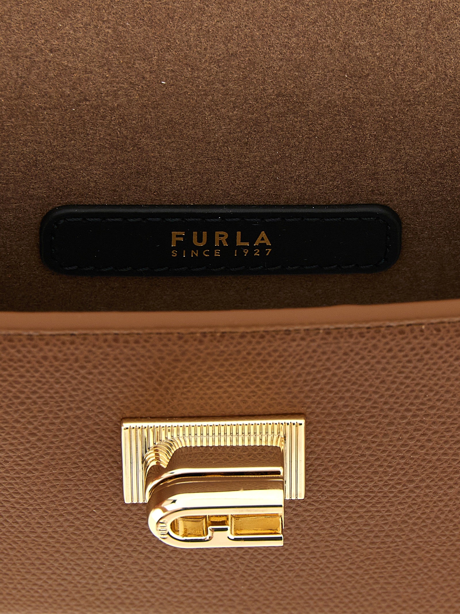 Furla Umhängetasche aus braunem Kalbsleder