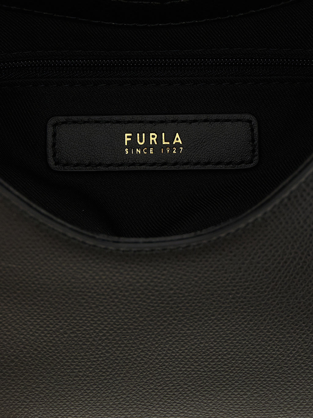 Furla Schwarze Kalbsleder-Handtasche