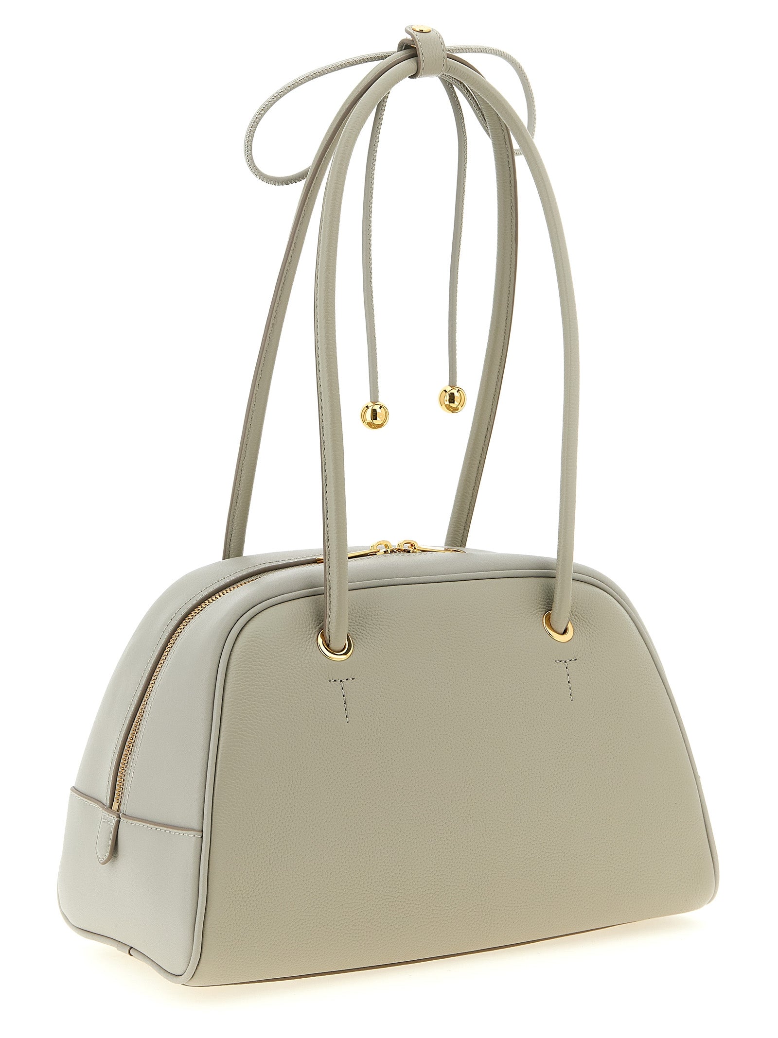 Furla Graue Kalbsleder-Handtasche