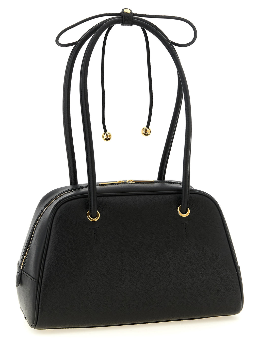 Furla Schwarze Kalbsleder-Handtasche