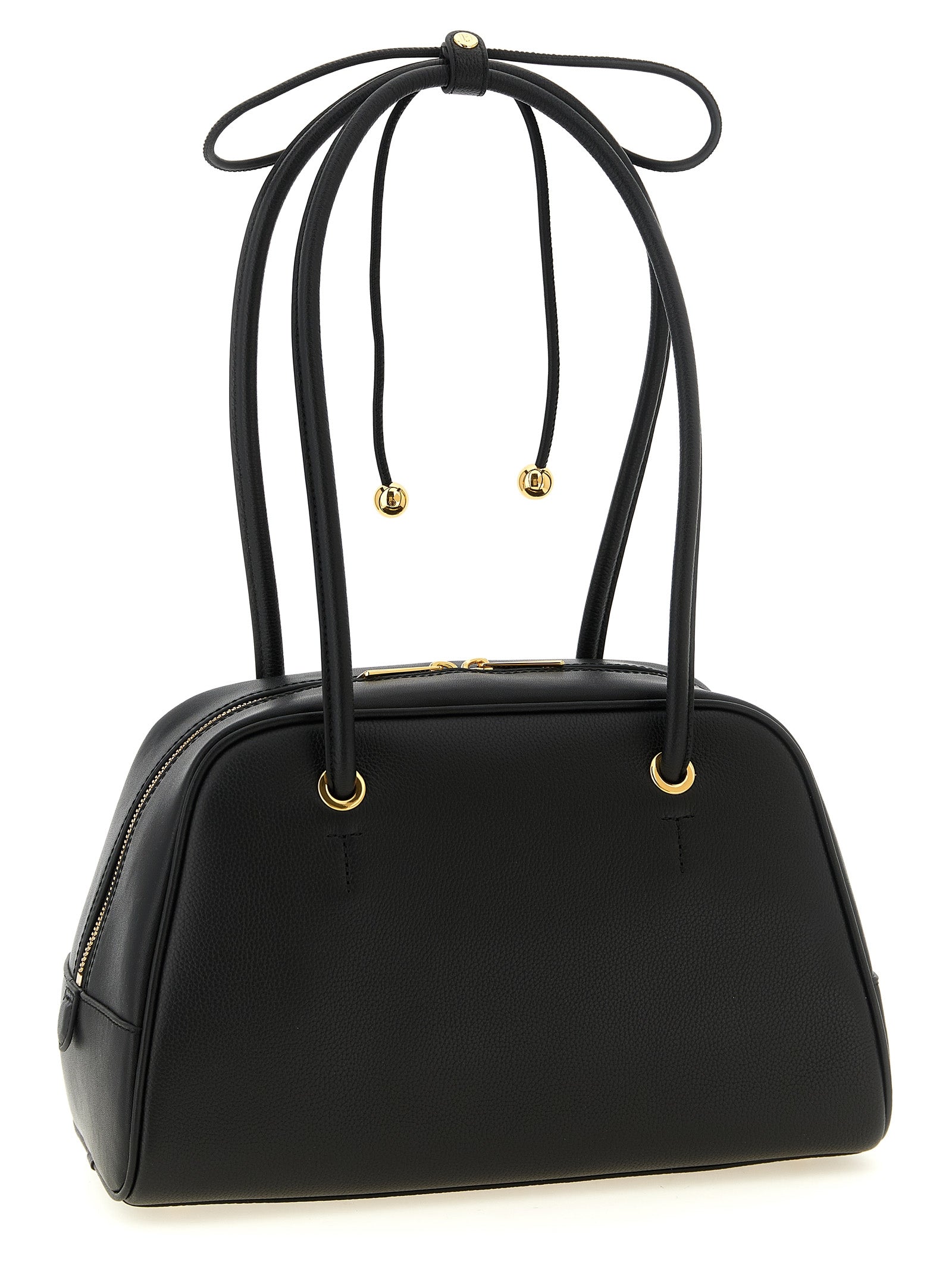 Furla Schwarze Kalbsleder-Handtasche