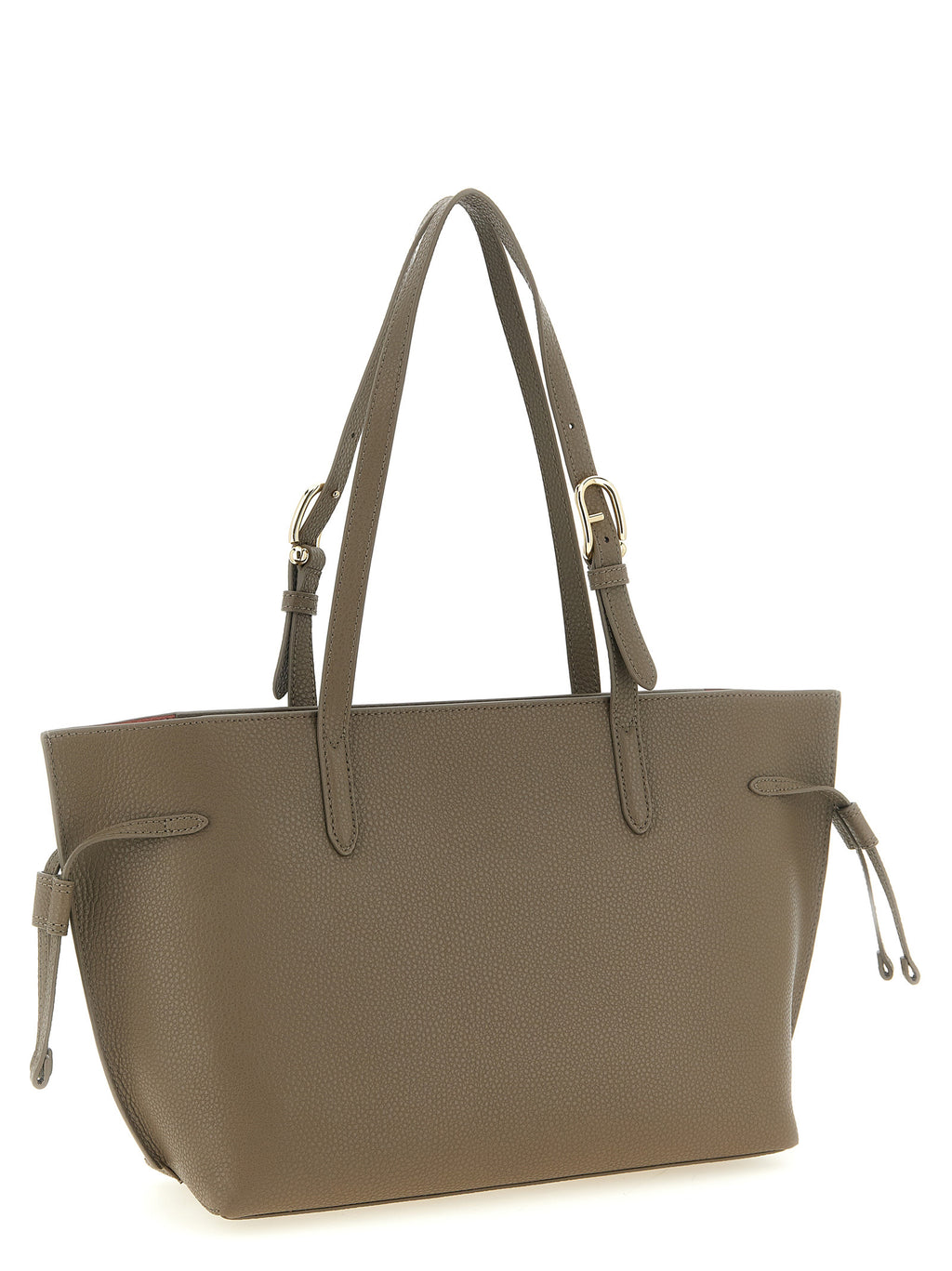 Furla Graue Kalbsleder-Tote Bag