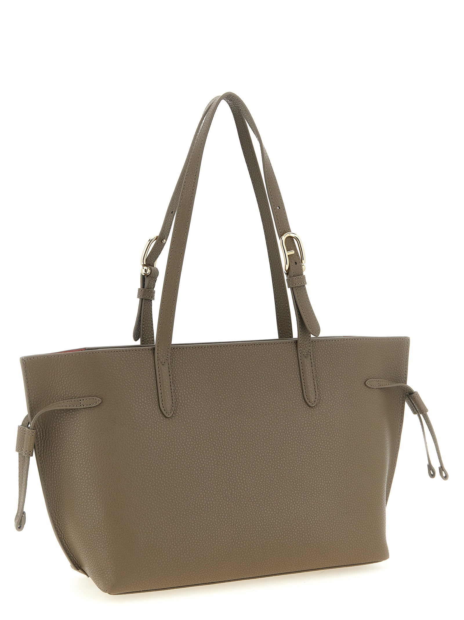 Furla Graue Kalbsleder-Tote Bag