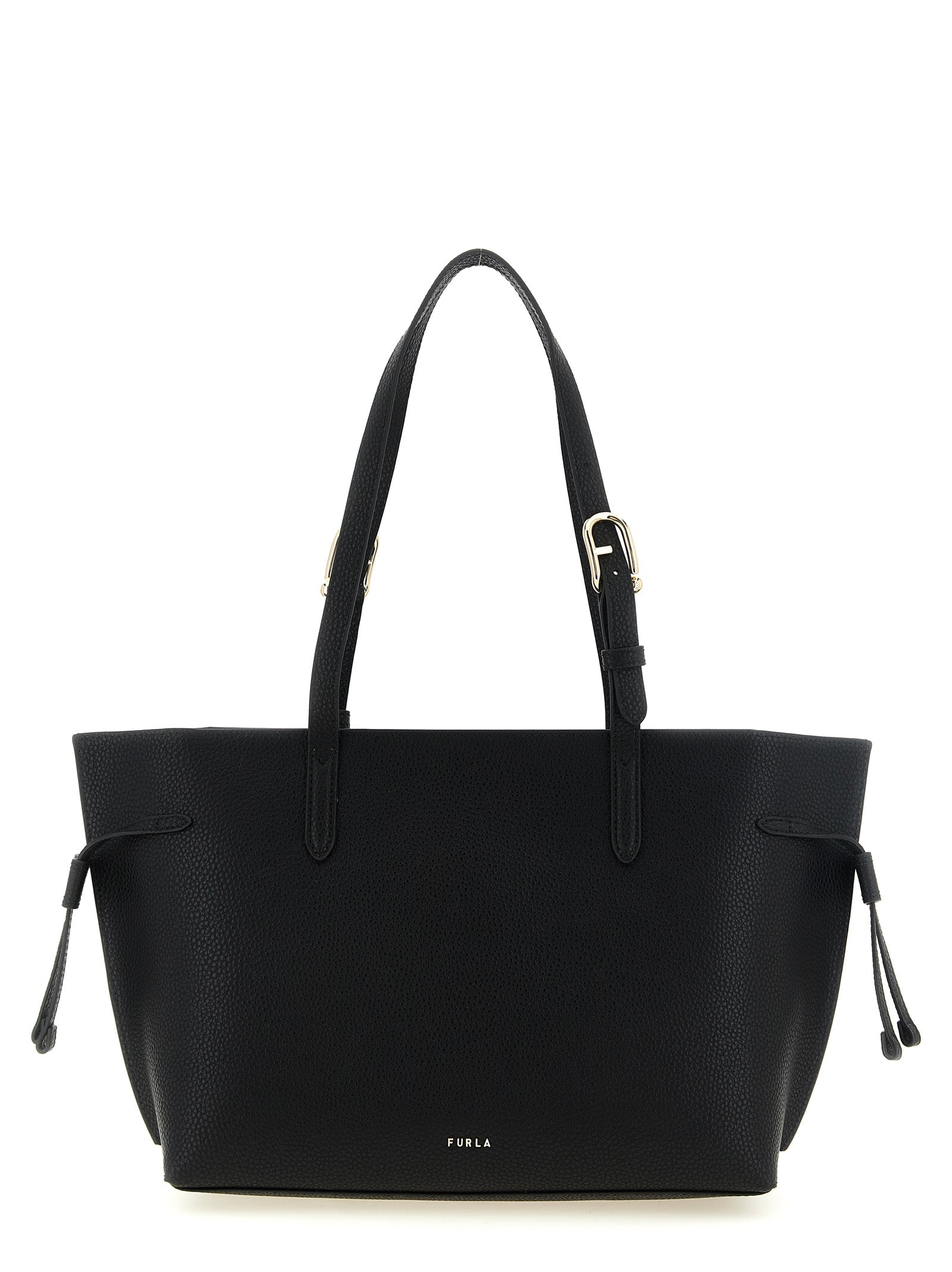 Furla Schwarze Kalbsleder-Tasche