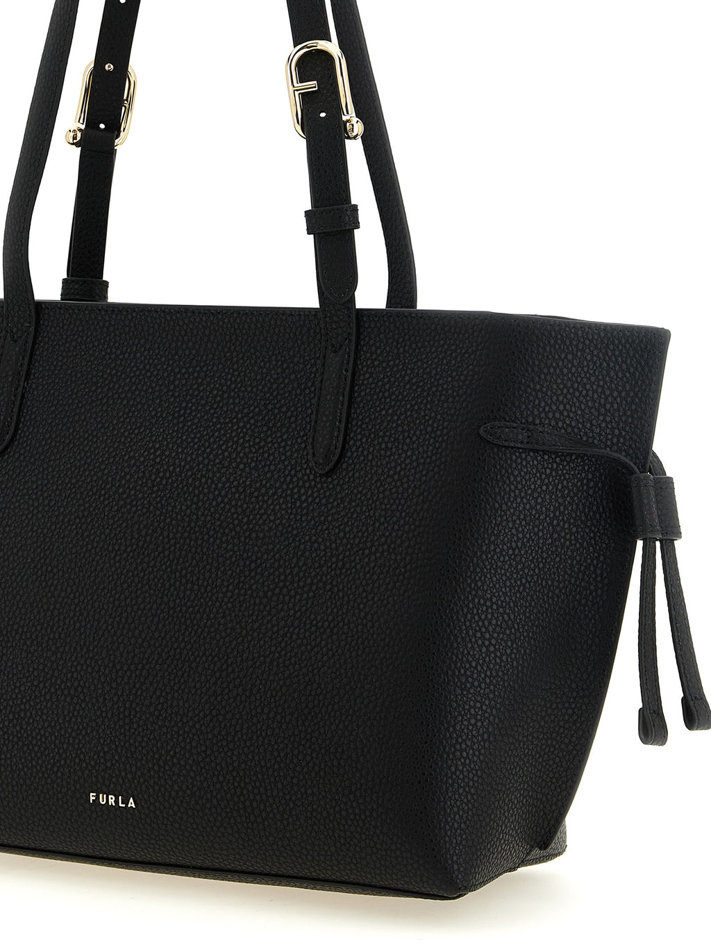 Furla Schwarze Kalbsleder-Tasche