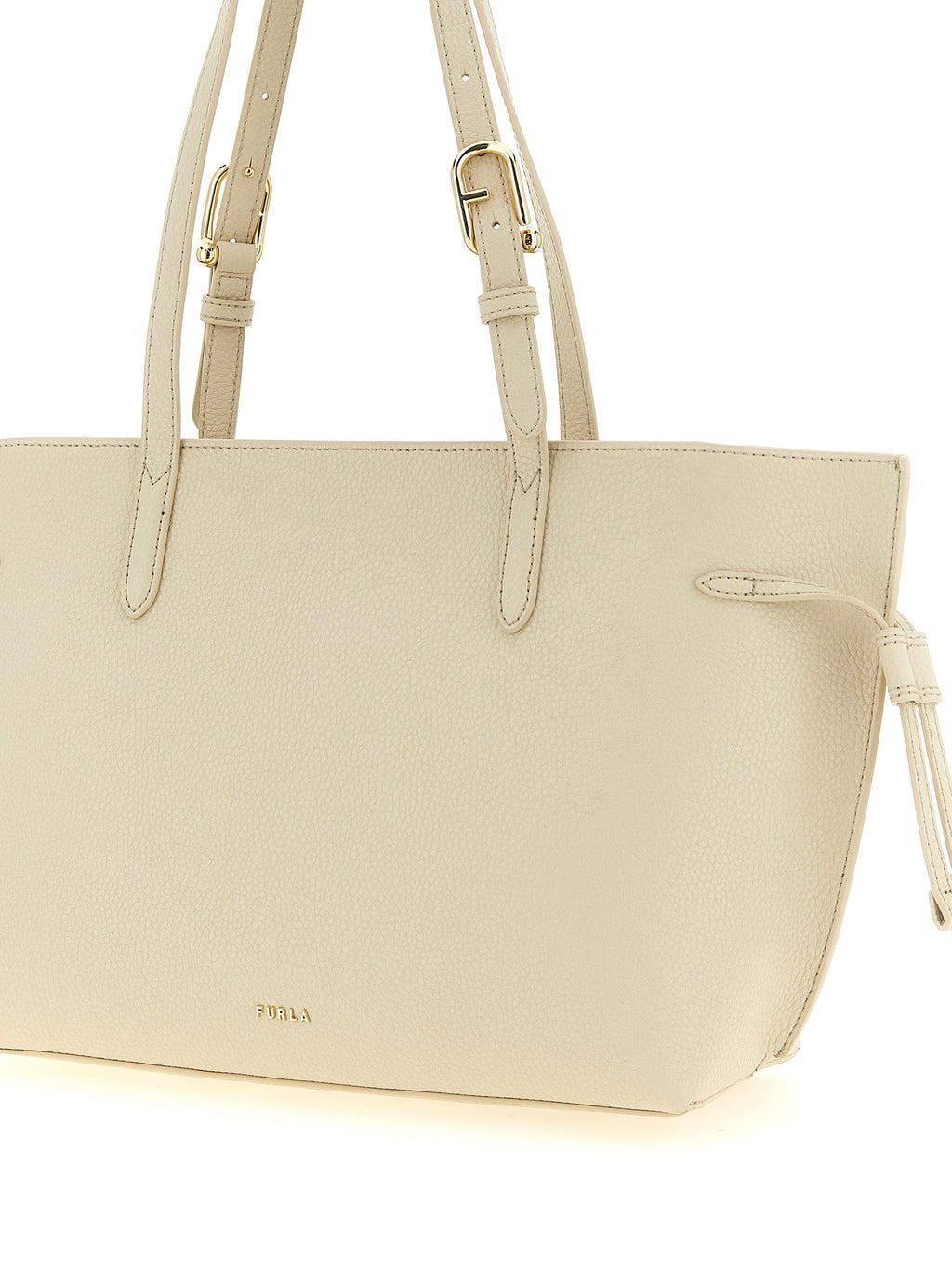 Furla Weiße Kalbsleder-Tasche