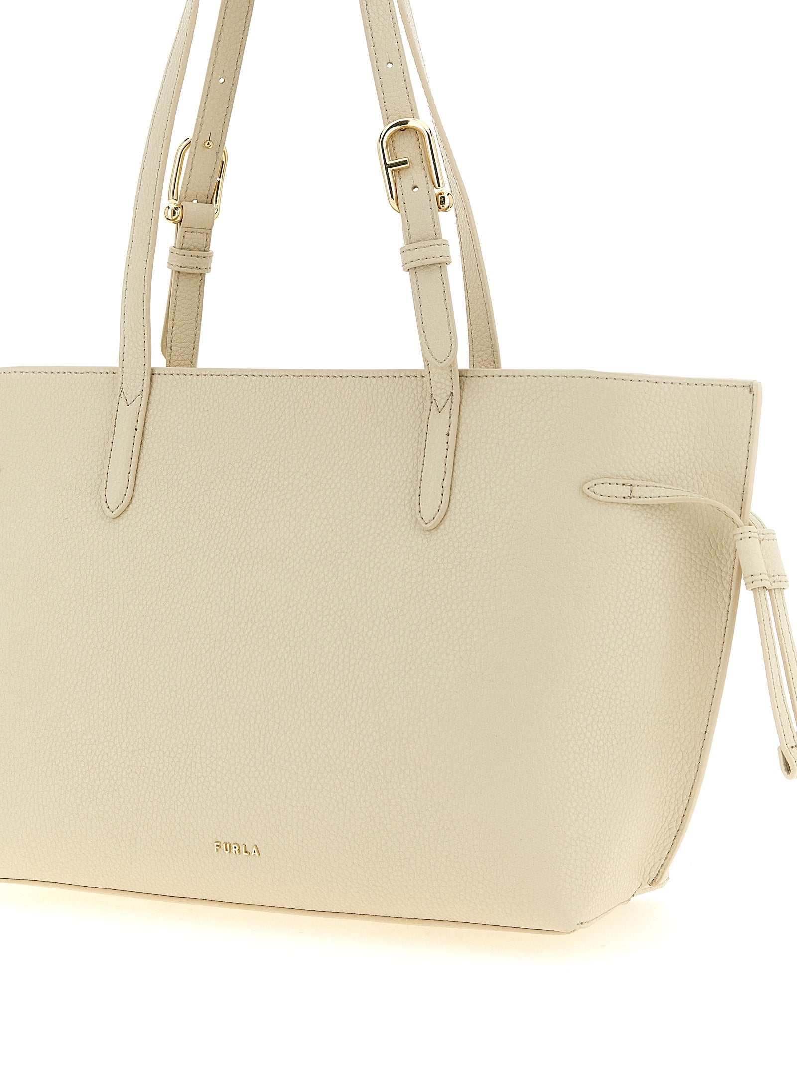 Furla Weiße Kalbsleder-Tasche