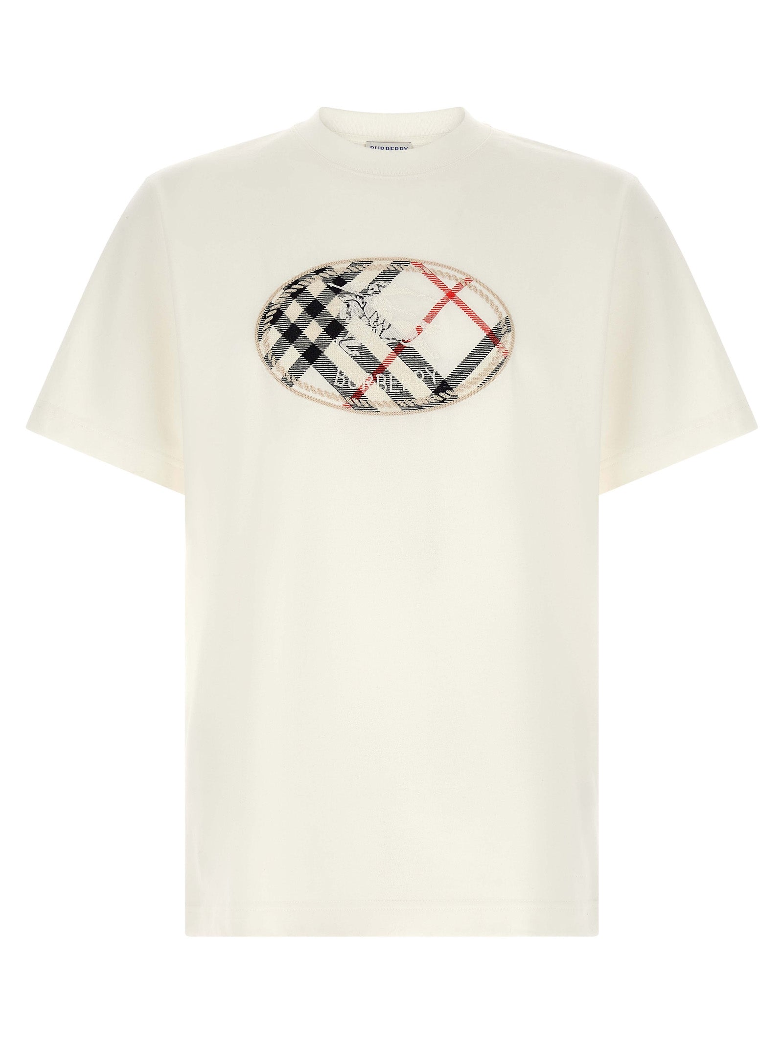 Burberry-Weißes Baumwoll-T-Shirt