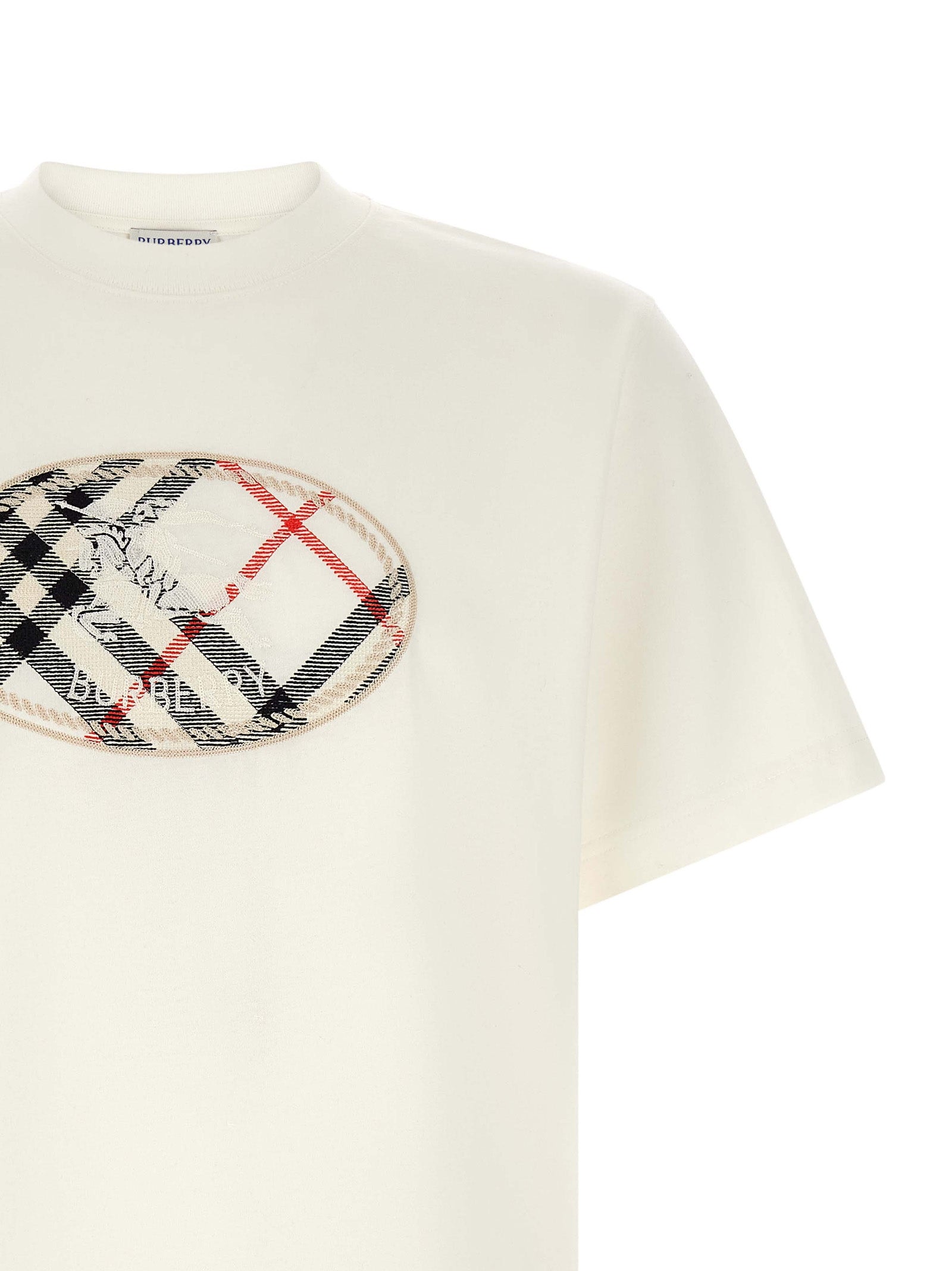 Burberry-Weißes Baumwoll-T-Shirt