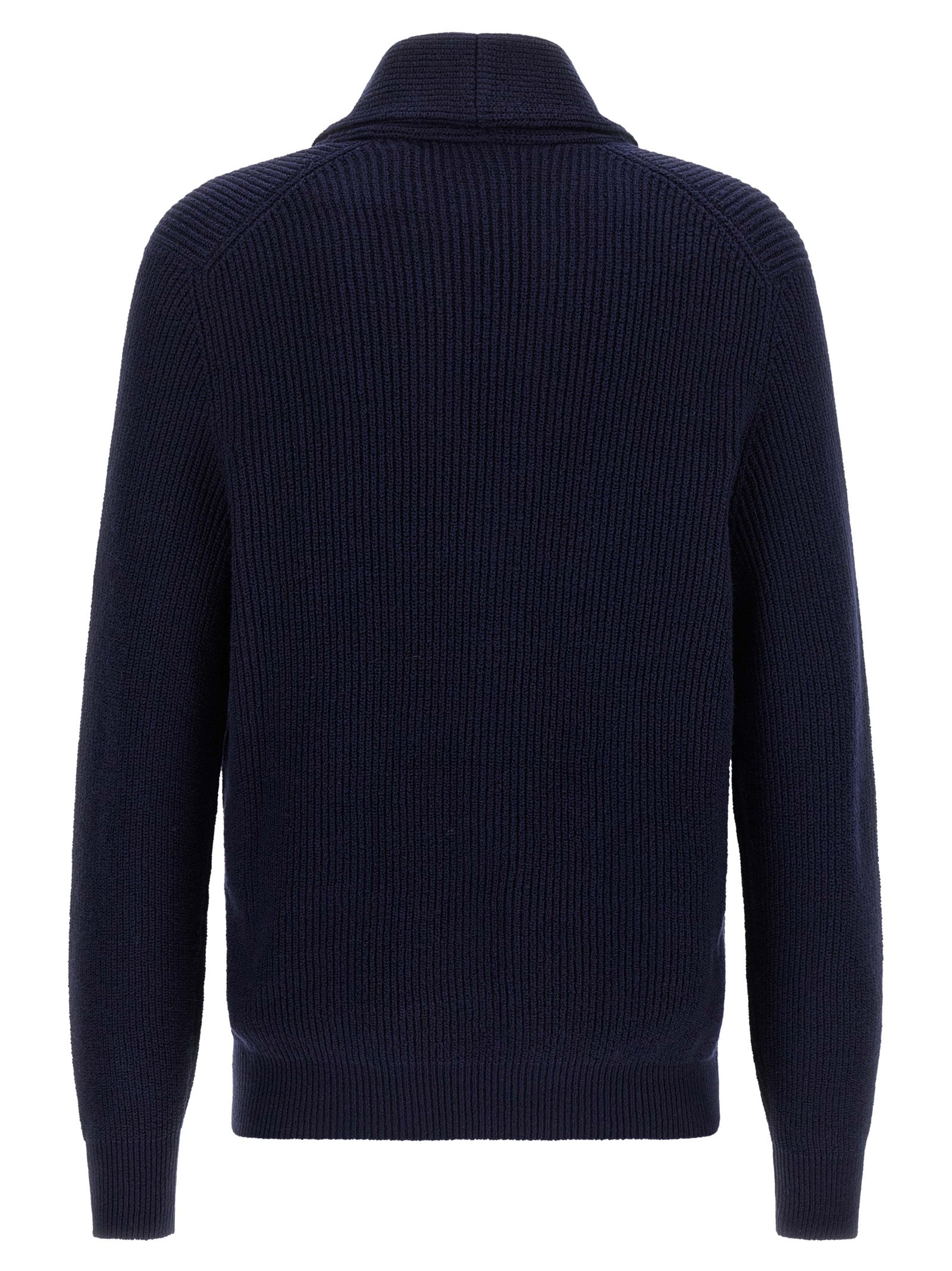 Brunello Cucinelli Blauer Baumwollcardigan