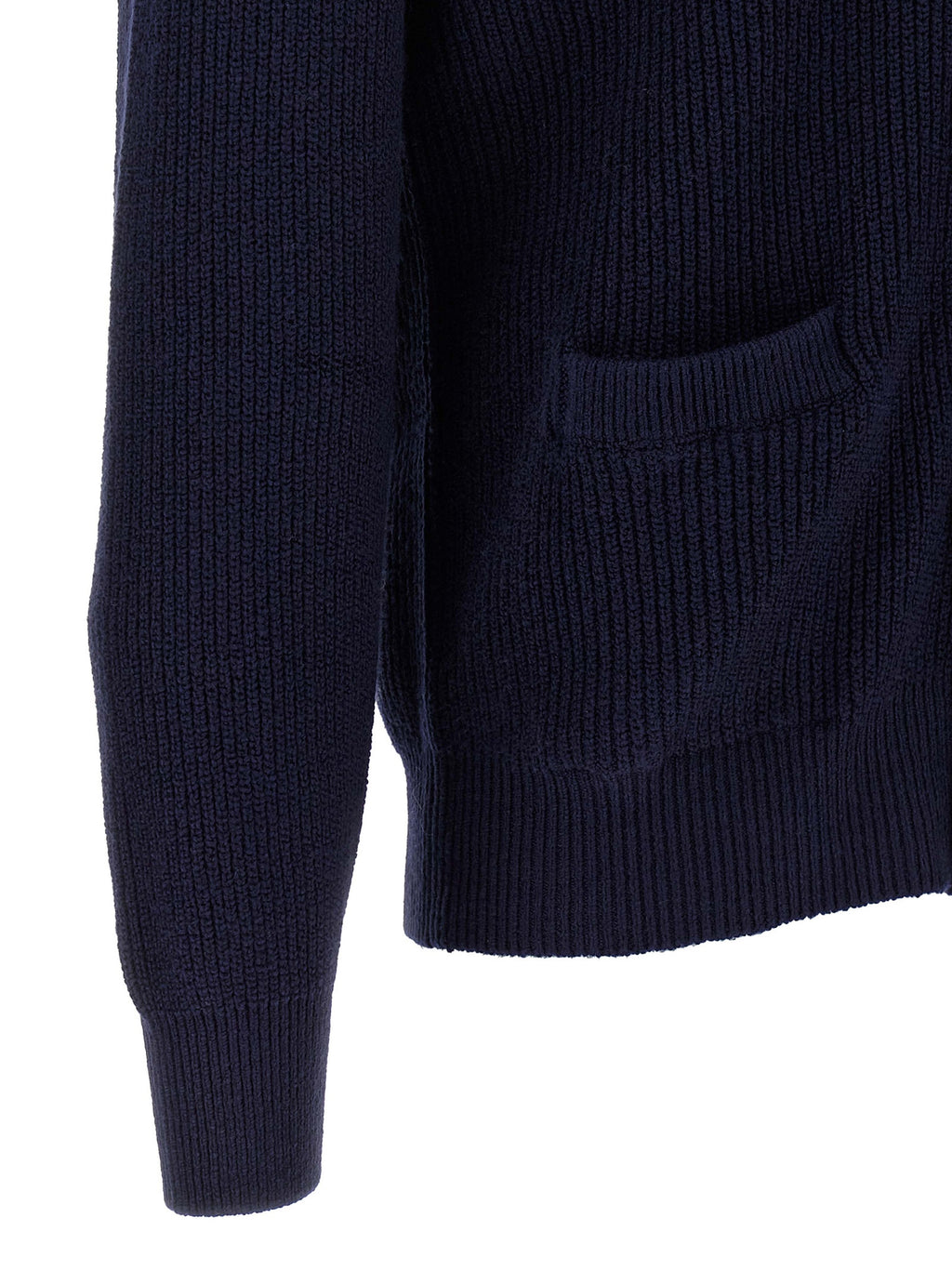 Brunello Cucinelli Blauer Baumwollcardigan