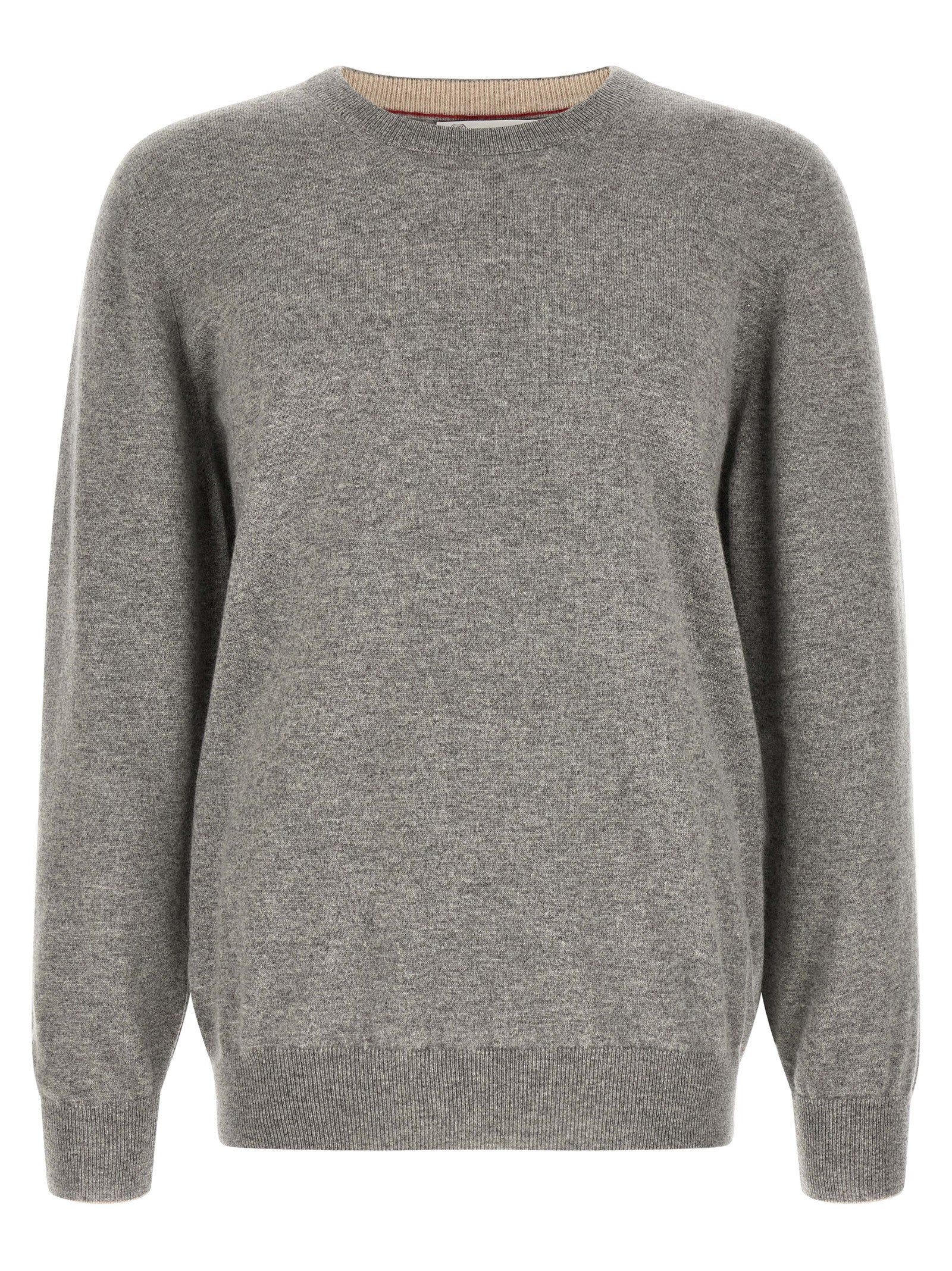 Brunello Cucinelli Grauer Kaschmir-Strickjacke