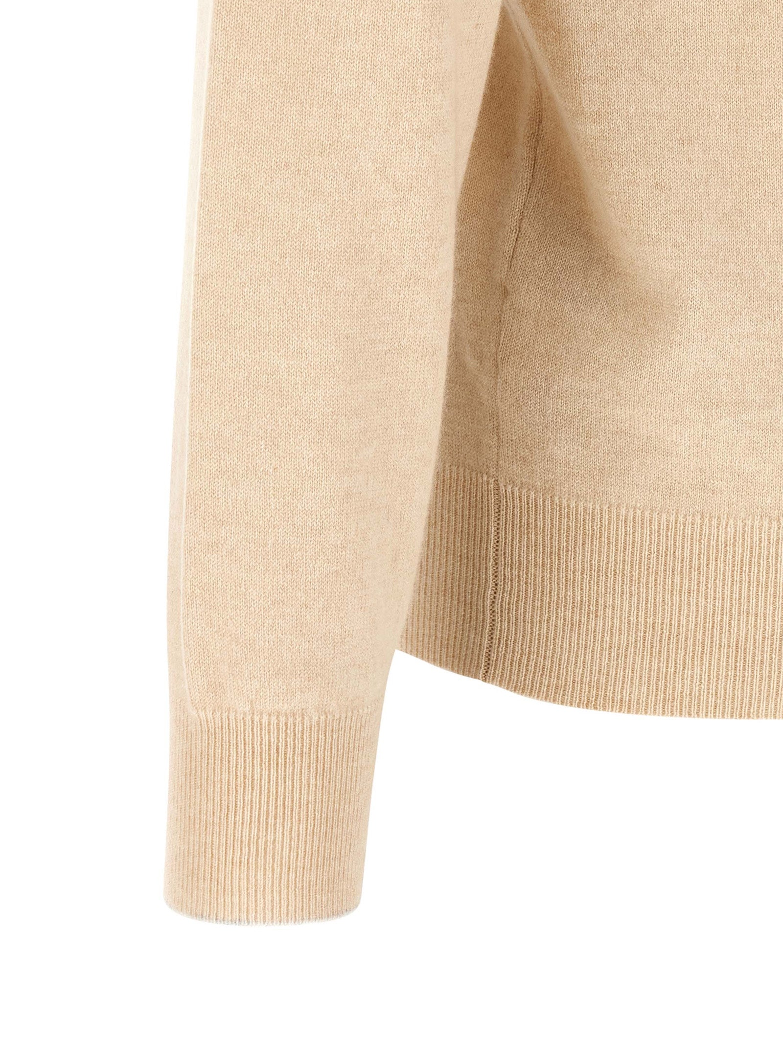 Brunello Cucinelli Beige Kaschmir-Poloshirt
