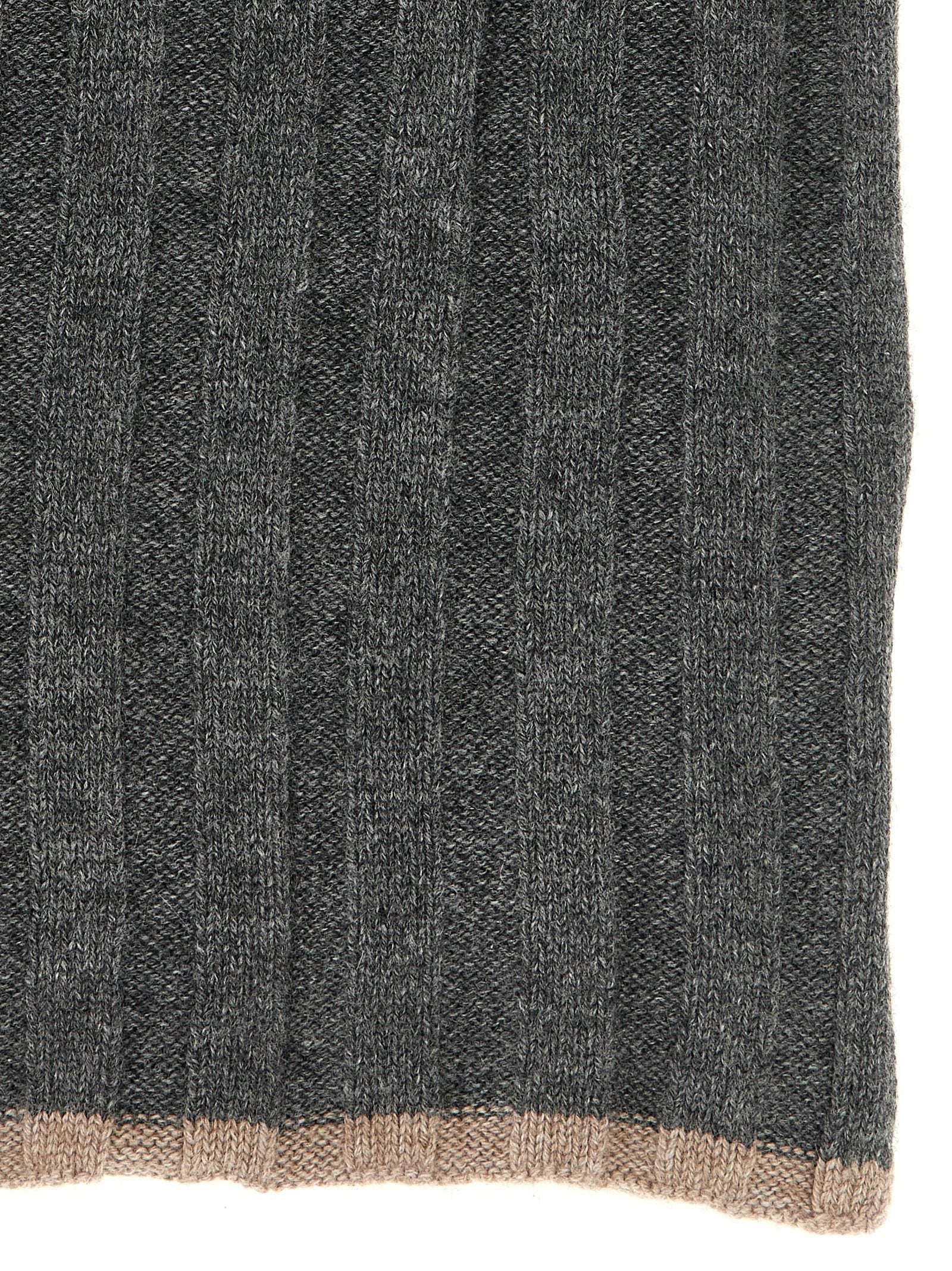 Brunello Cucinelli Grauer Kaschmirschal