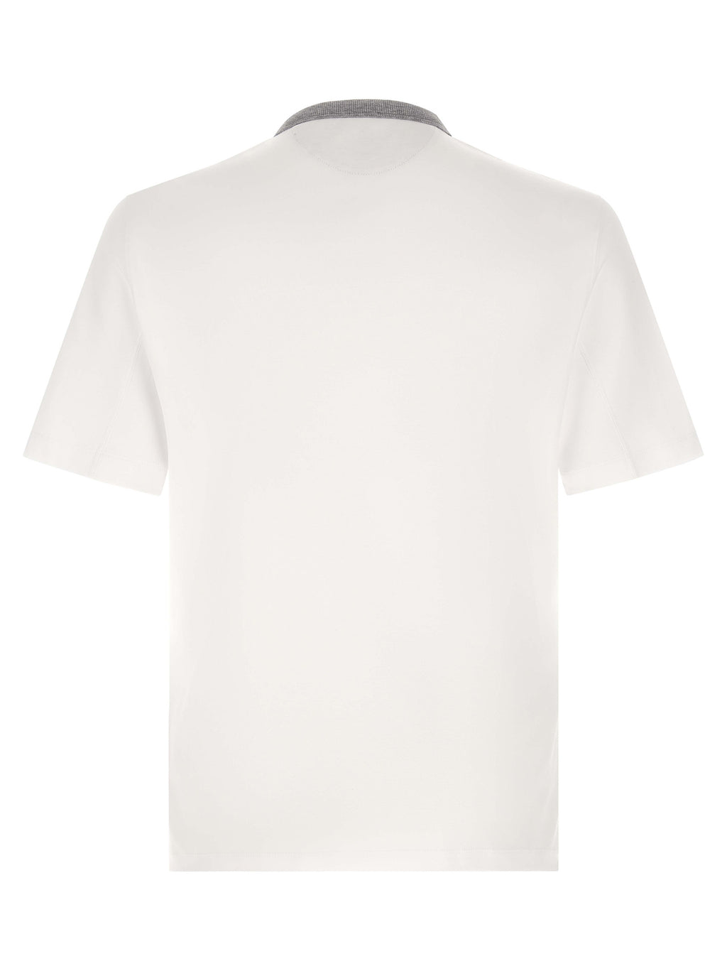 Brunello Cucinelli Weißes Baumwoll-T-Shirt