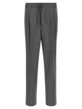 Brunello Cucinelli Graue Hose aus reiner Schurwolle
