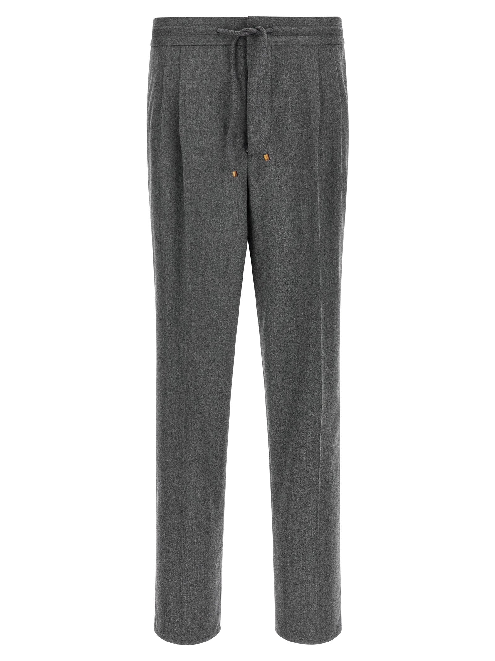 Brunello Cucinelli Graue Hose aus reiner Schurwolle