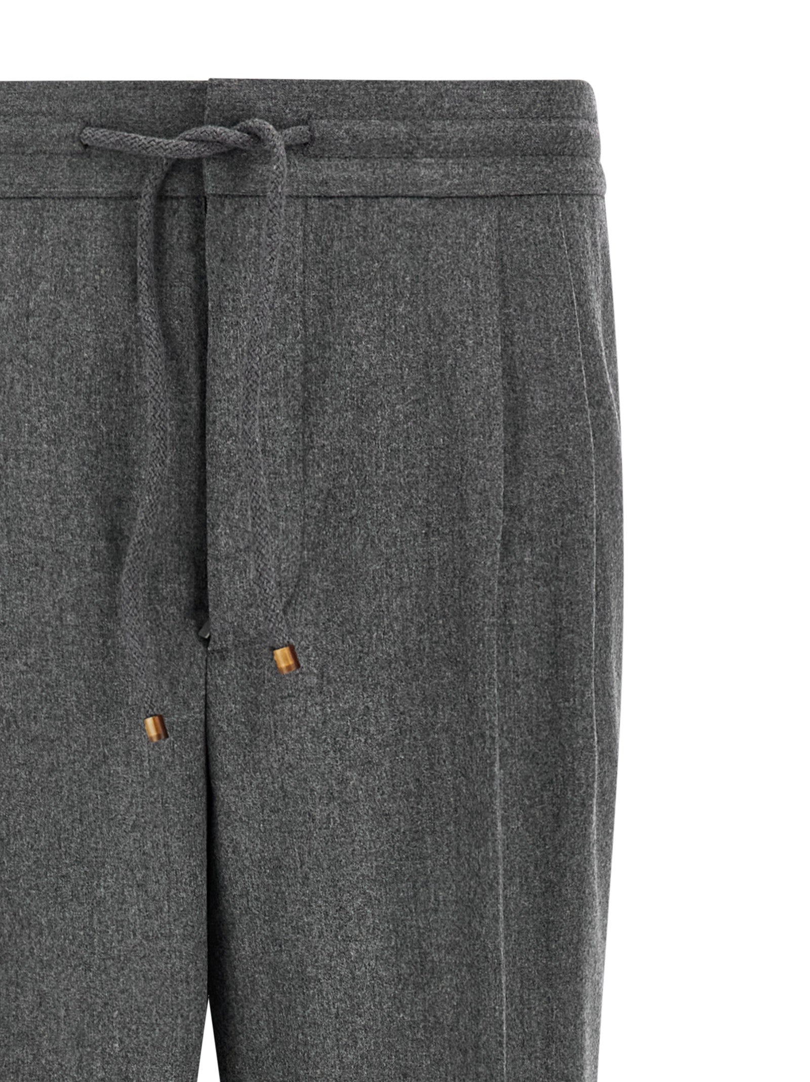 Brunello Cucinelli Graue Hose aus reiner Schurwolle