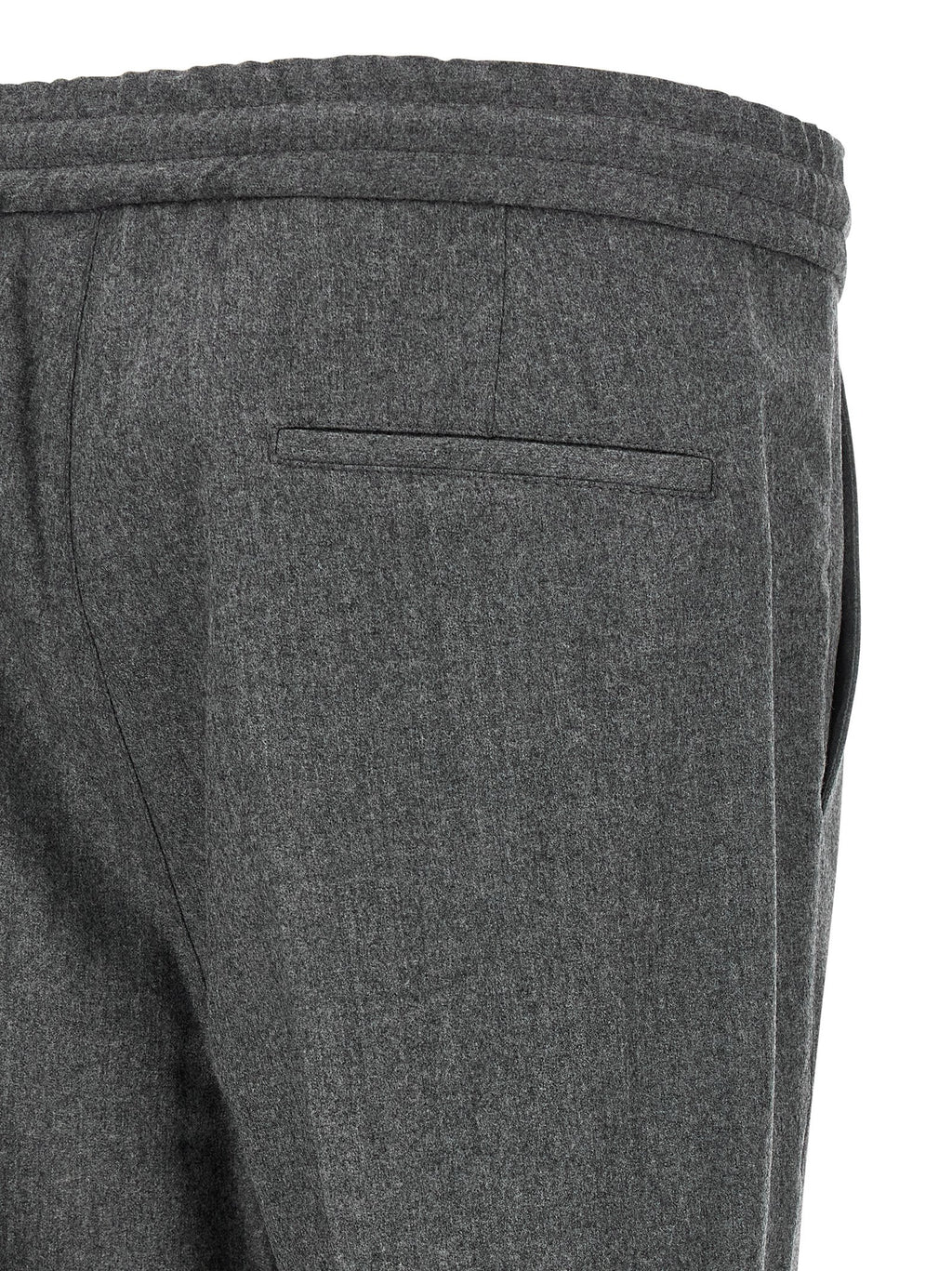 Brunello Cucinelli Graue Hose aus reiner Schurwolle