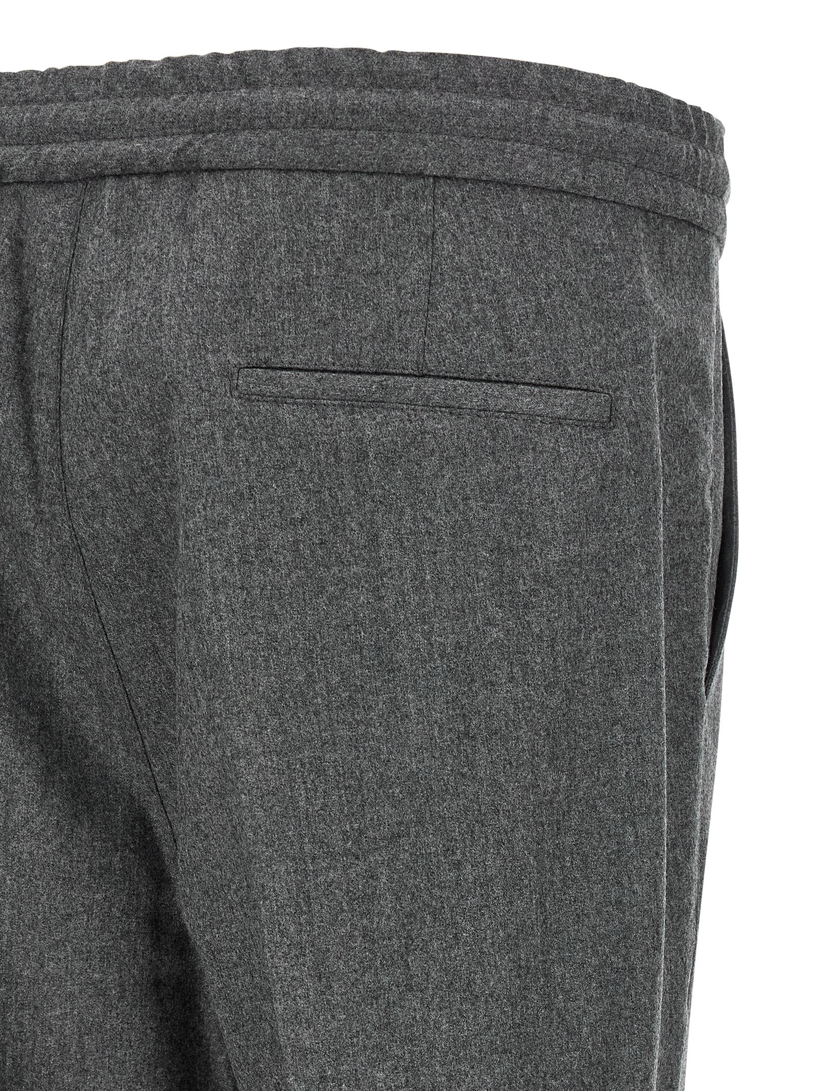 Brunello Cucinelli Graue Hose aus reiner Schurwolle
