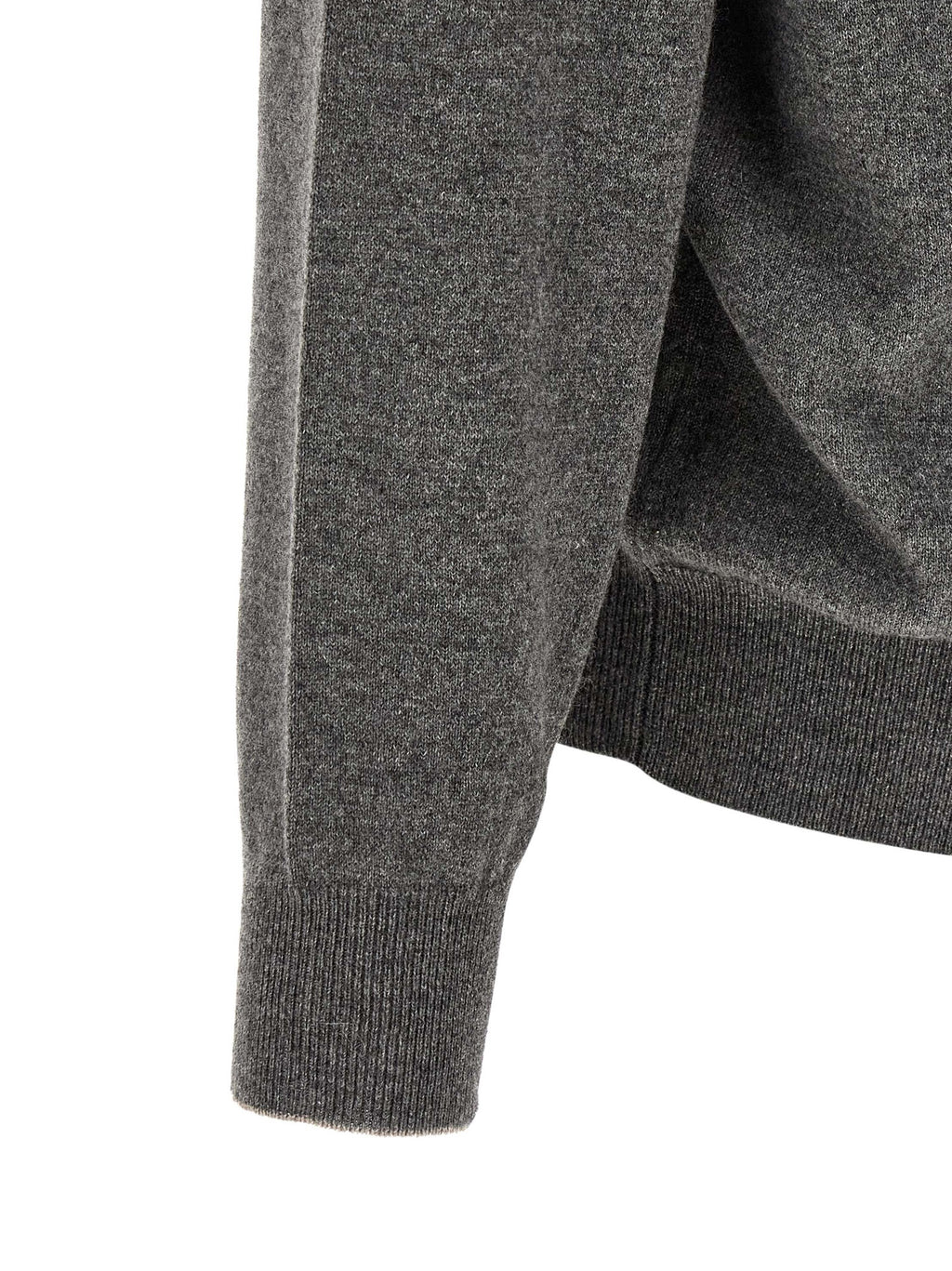 Brunello Cucinelli Grauer Kaschmir-Strickjacke
