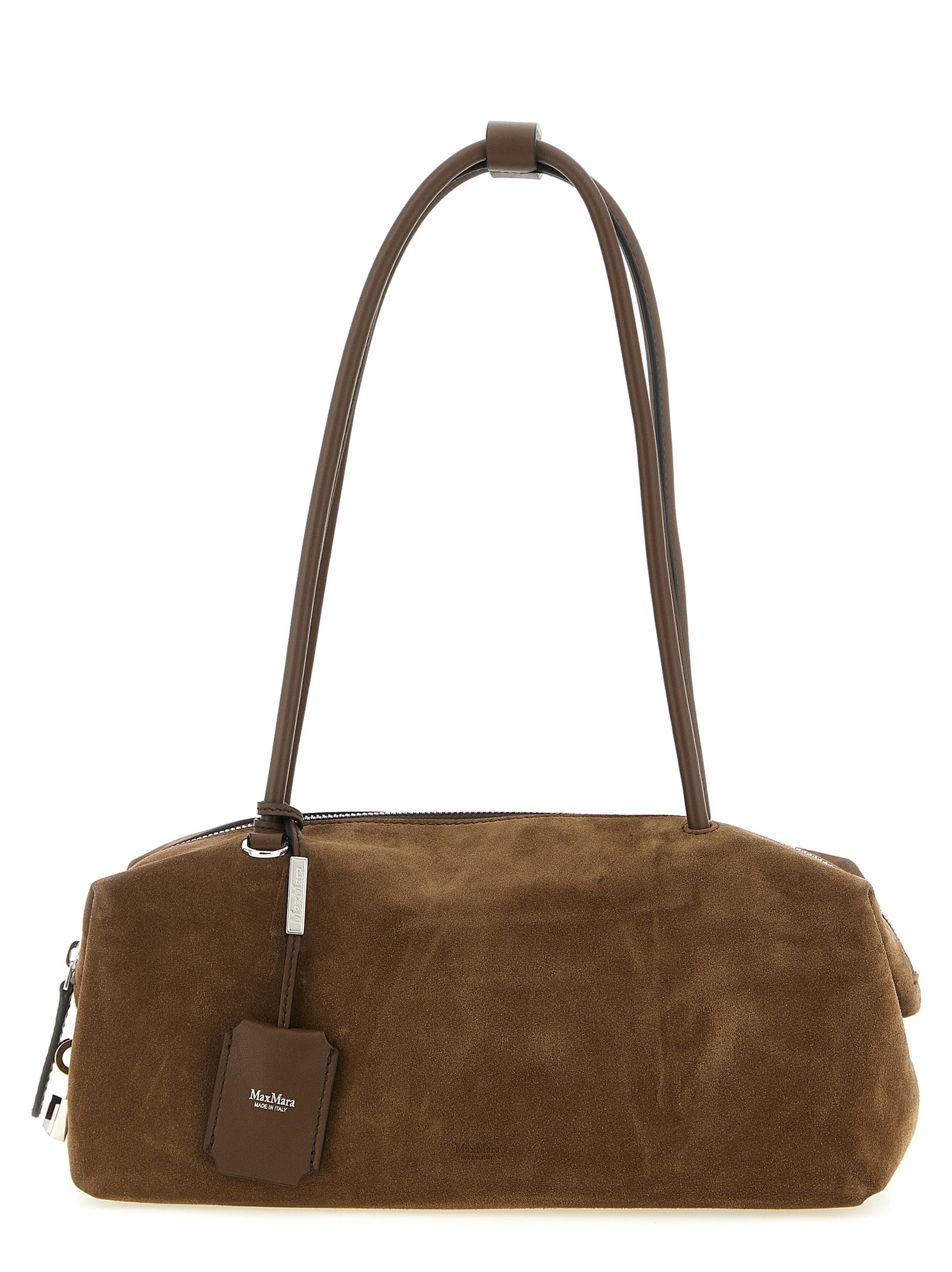 Max Mara Braunes Kalbsleder Damen Crossbody Tasche