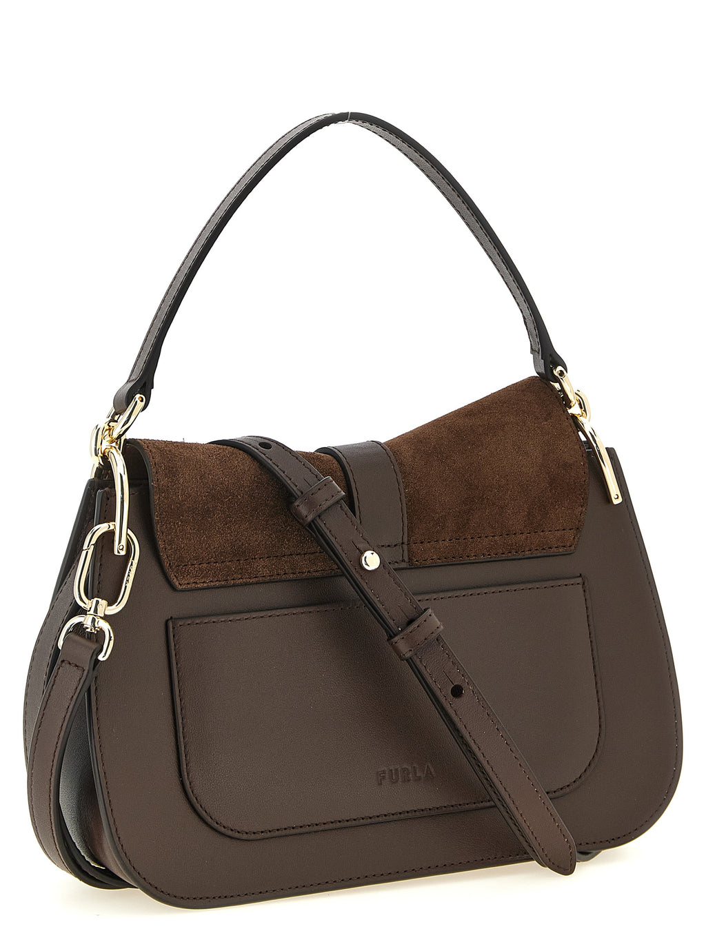 Furla Braune Kalbsleder-Handtasche
