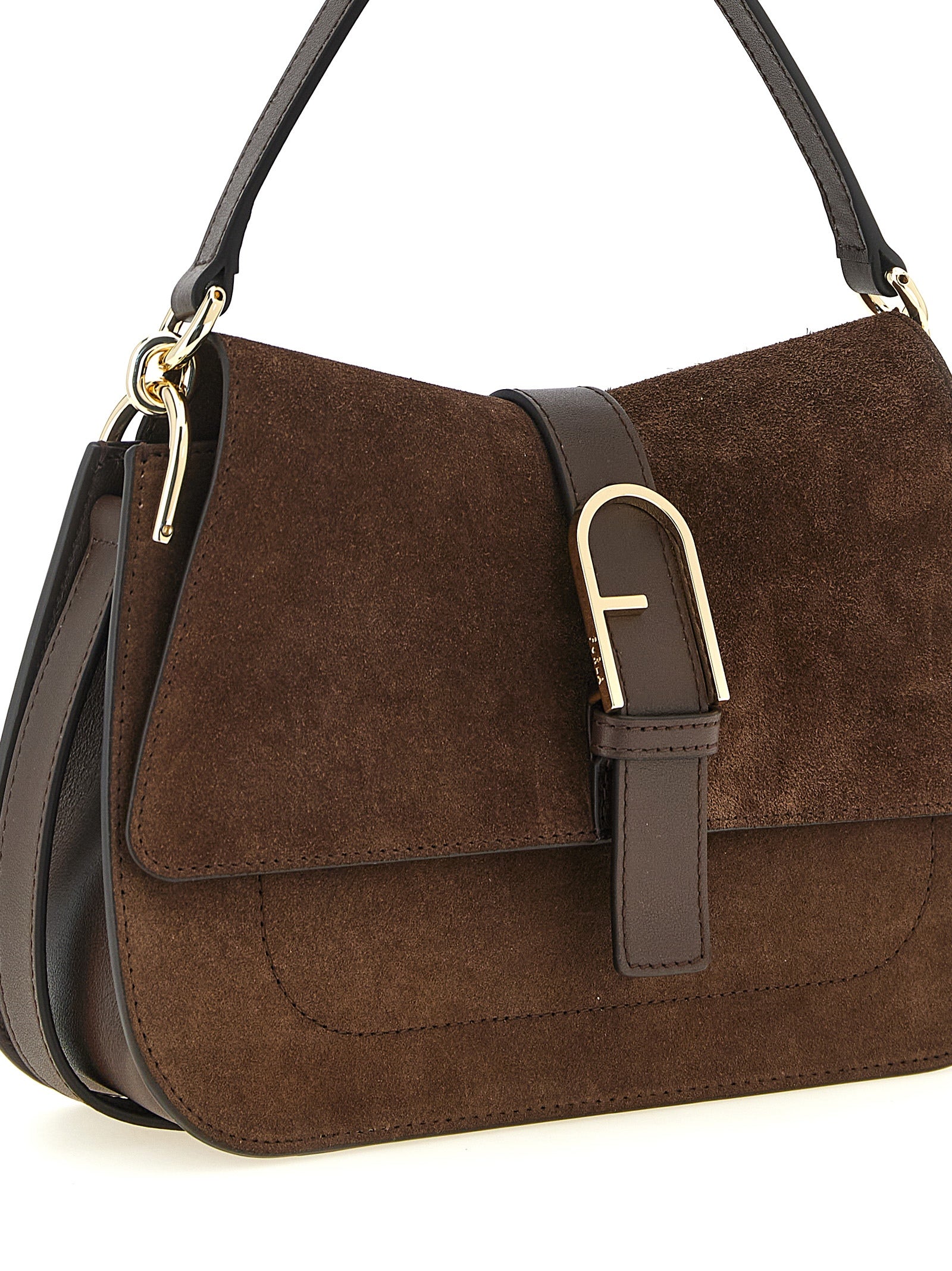 Furla Braune Kalbsleder-Handtasche