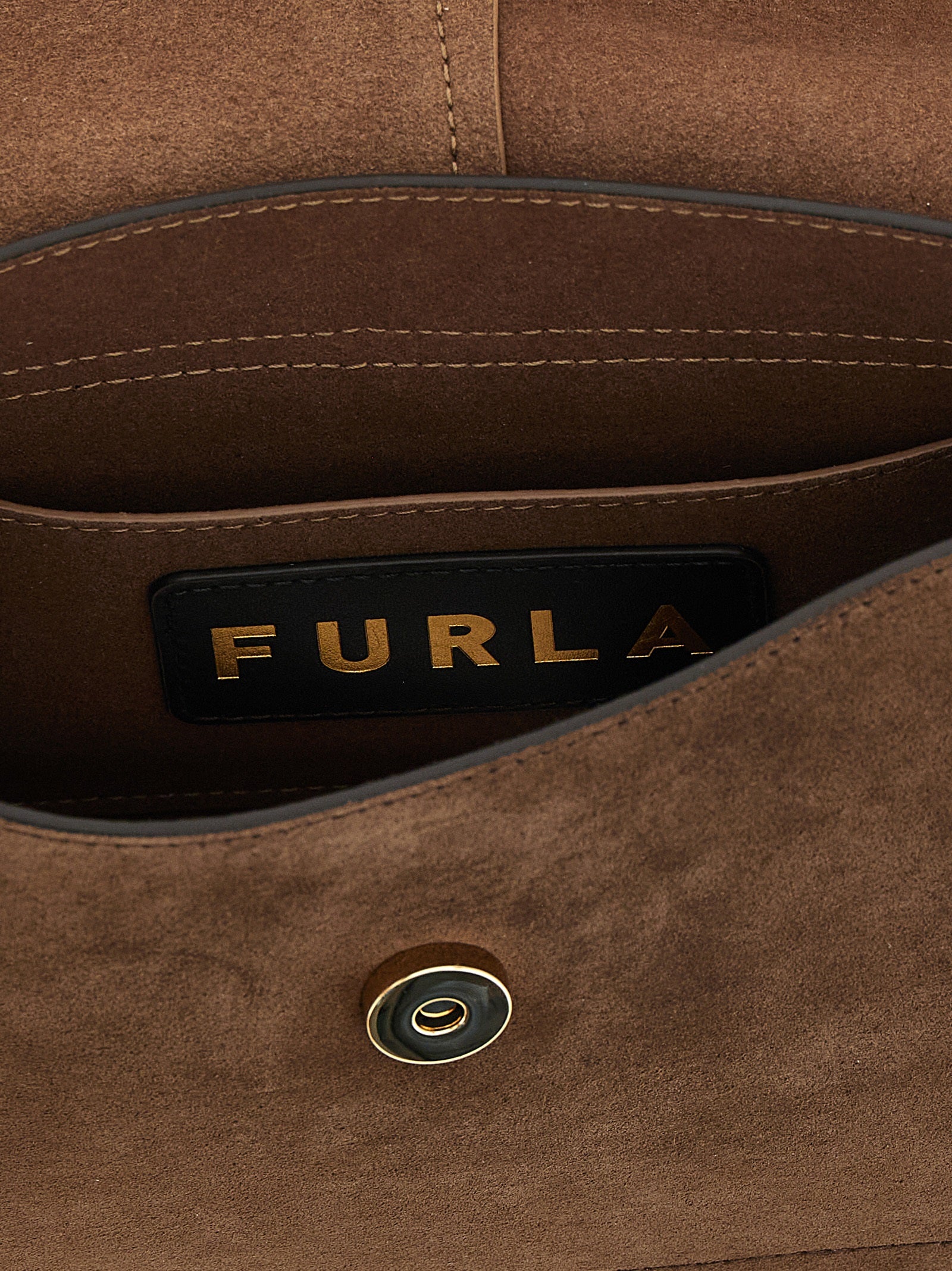 Furla Braune Kalbsleder-Handtasche