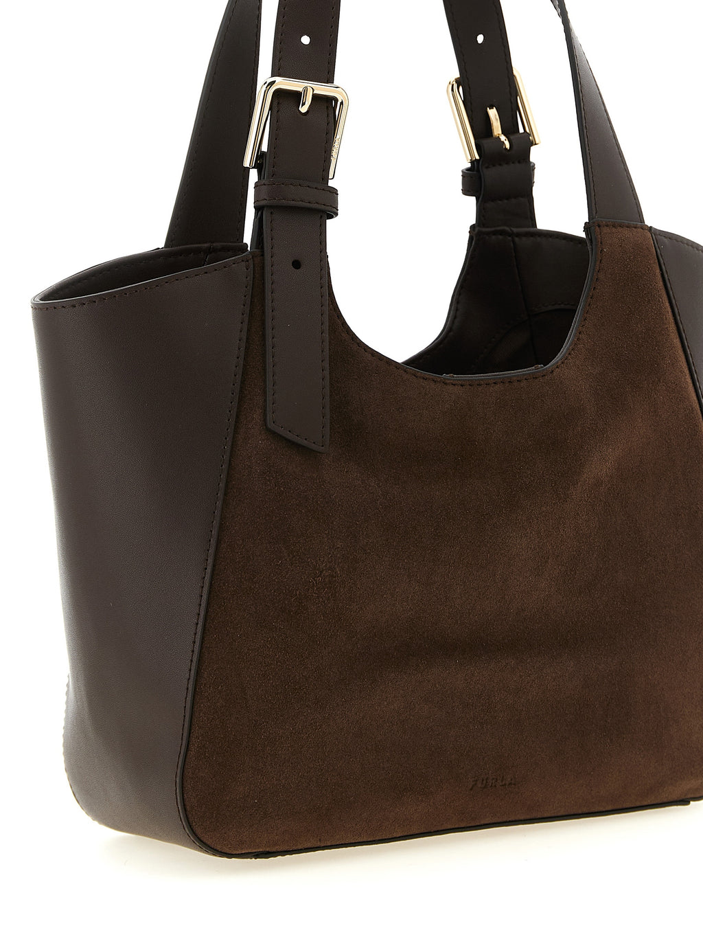 Furla Braune Kalbsleder-Handtasche