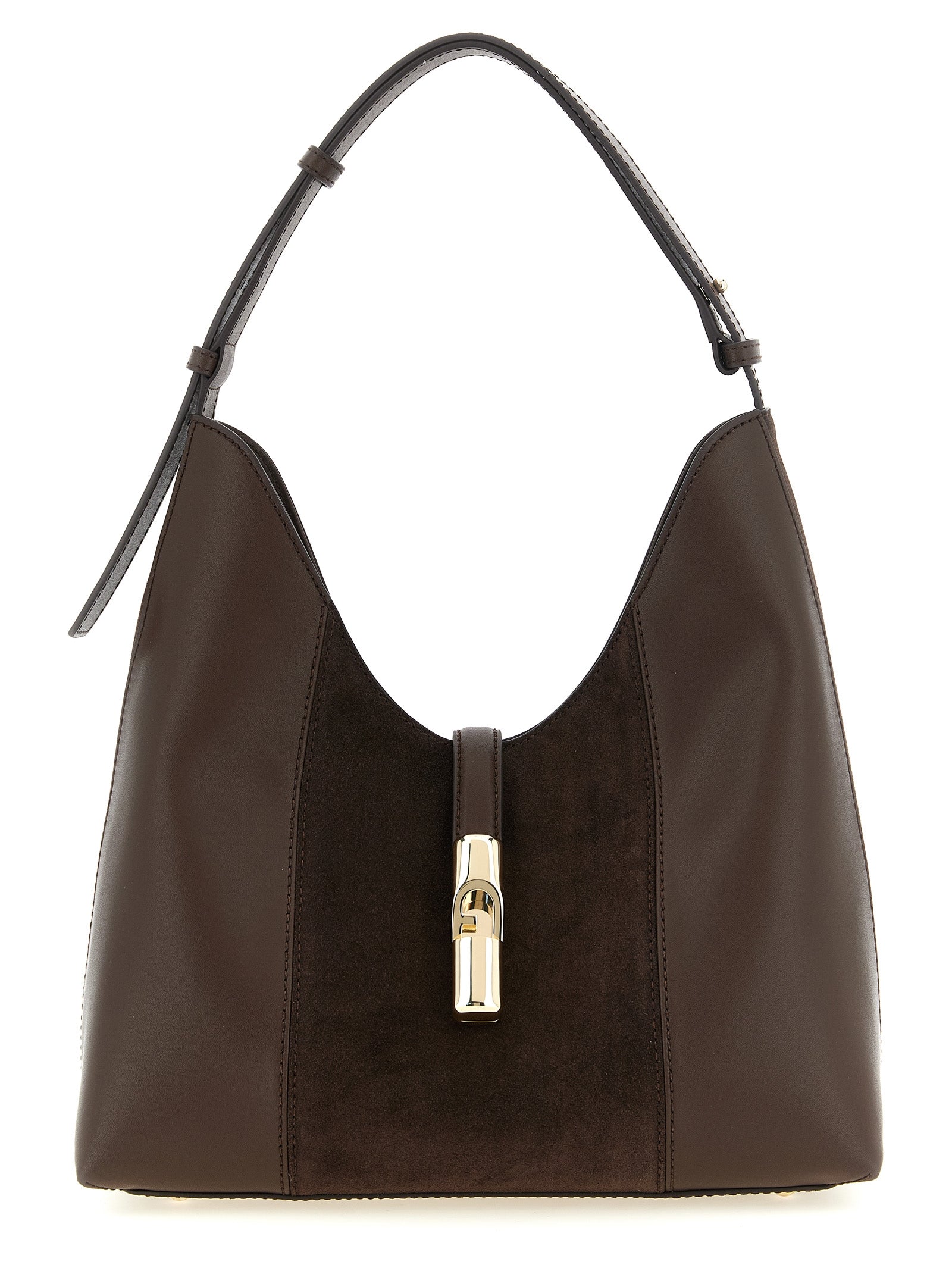Furla Braunes Kalbsleder Damen Crossbody Tasche
